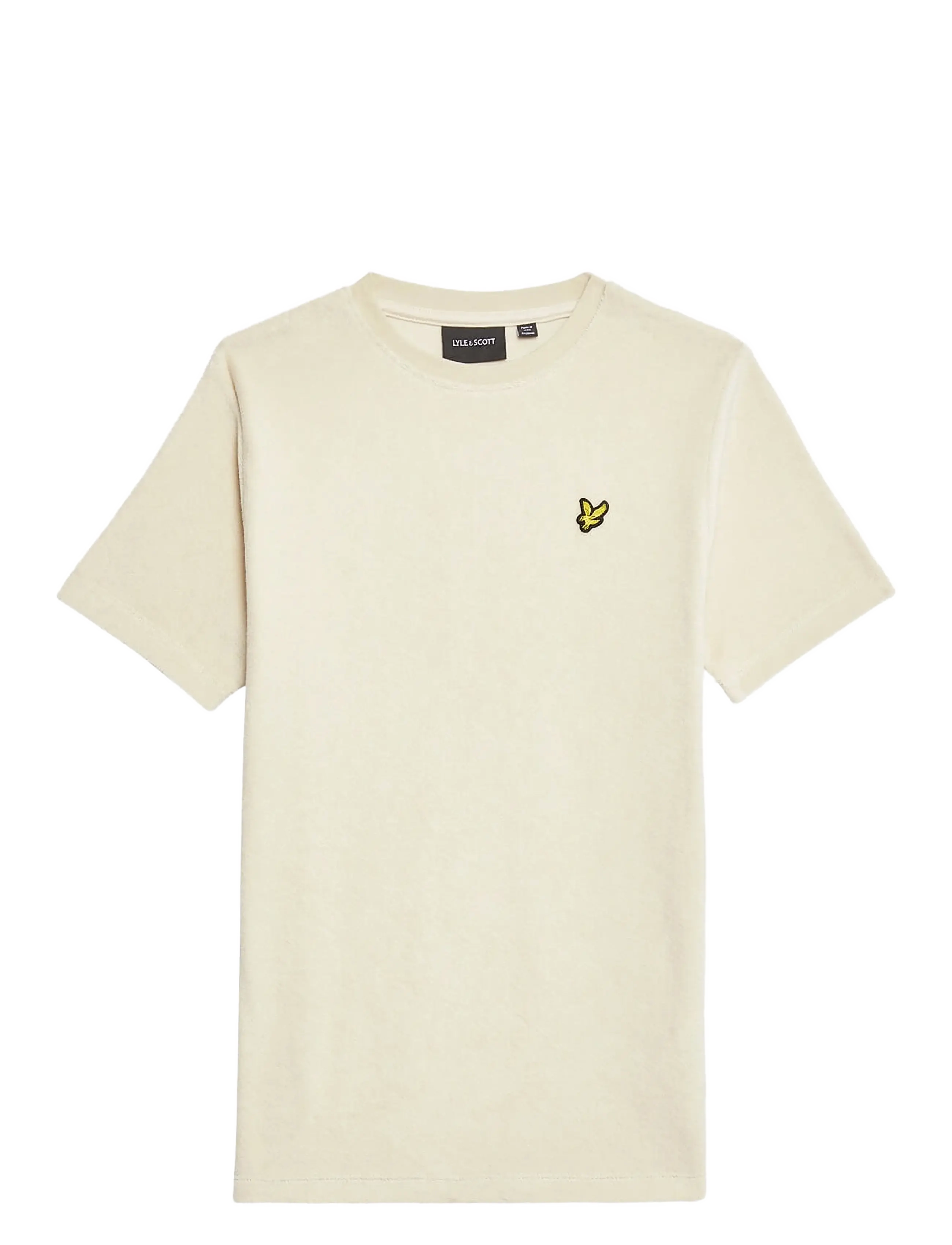 Lyle & Scott Towelling T-shirt - App deal - W870 COVE / cream