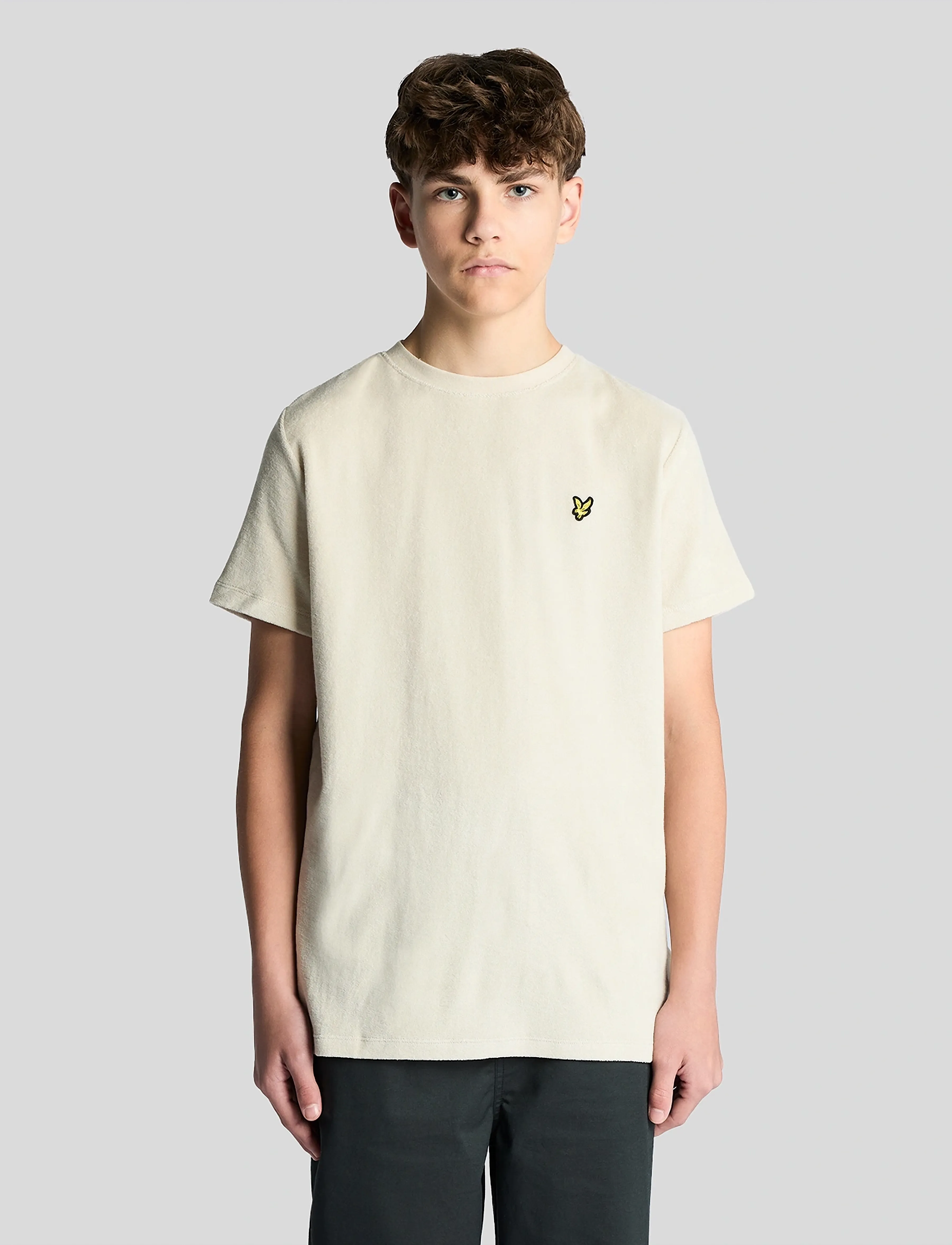Lyle & Scott Towelling T-shirt - Topit ja T-paidat - W870 COVE / cream