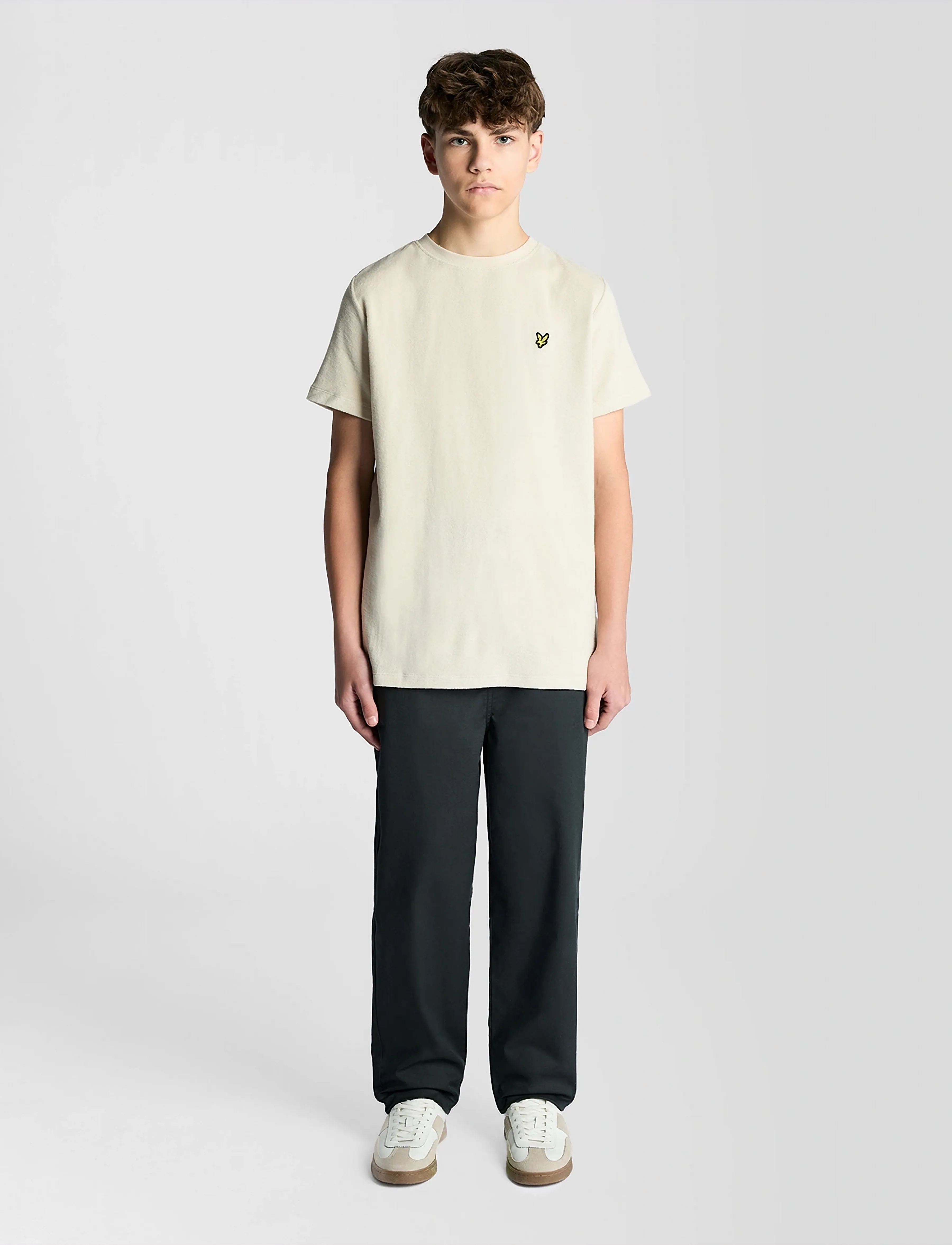 Lyle & Scott - Towelling T-shirt - kortærmede t-shirts - w870 cove - 3