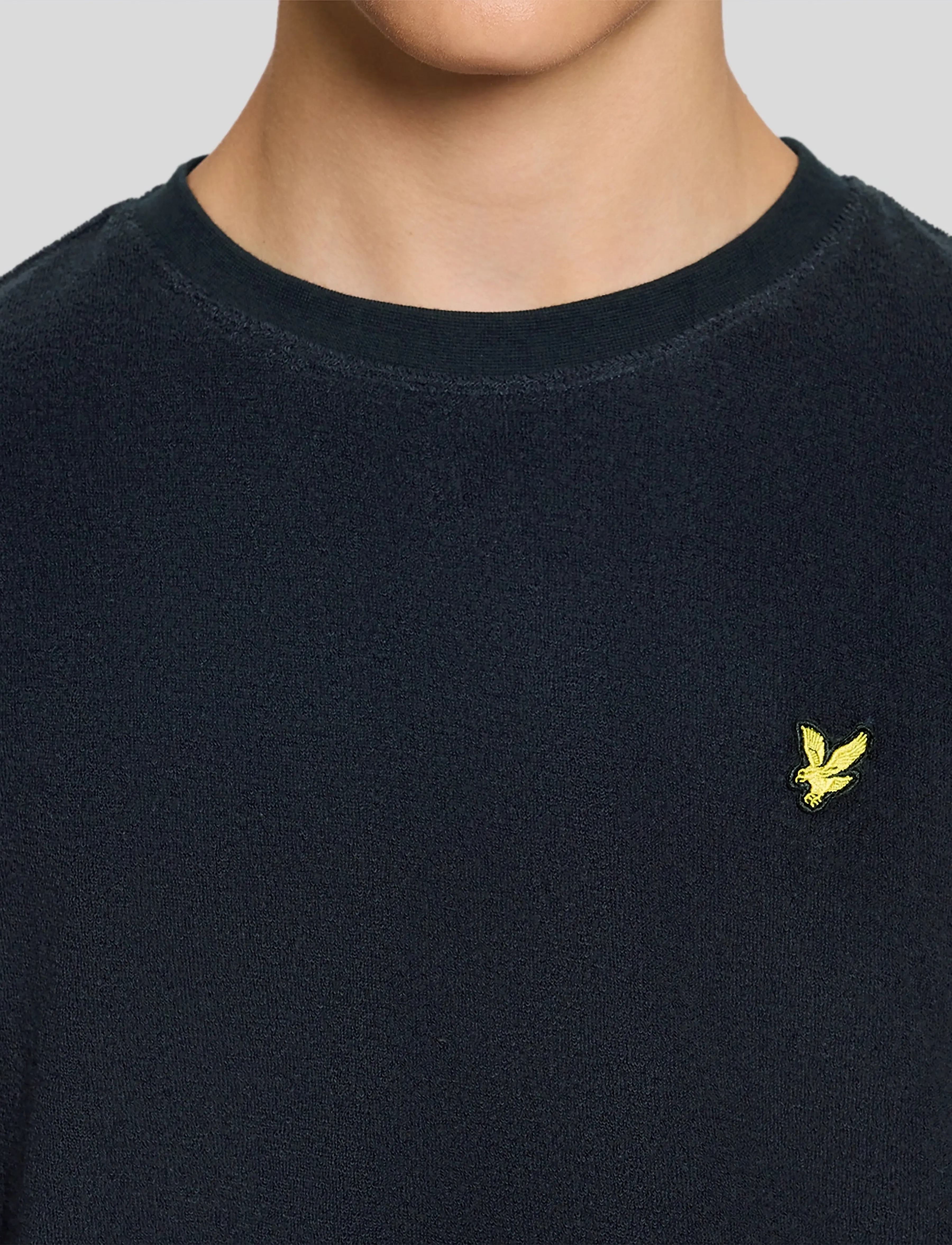 Lyle & Scott - Towelling T-shirt - t-krekli ar īsām piedurknēm - z271 dark navy - 5