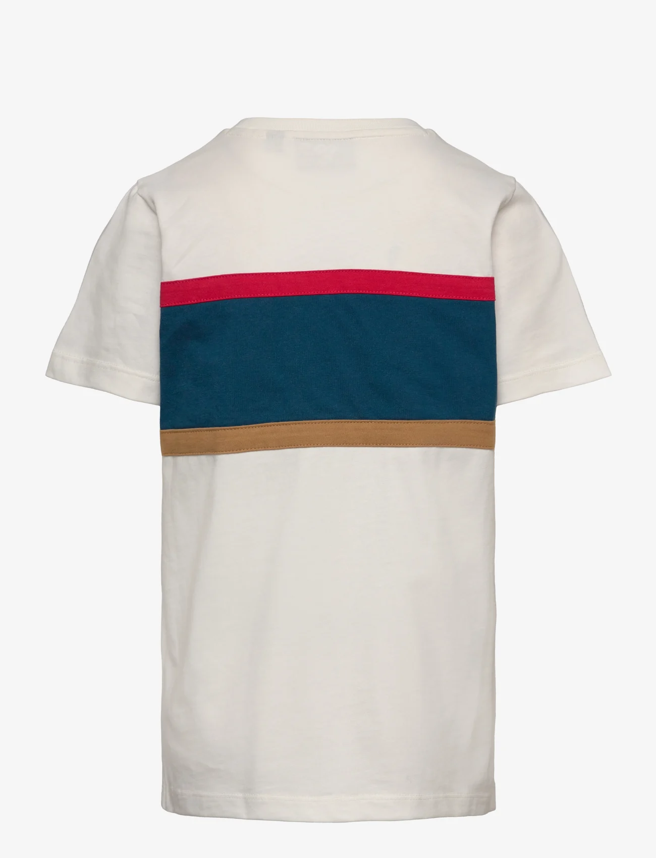 Lyle & Scott - Volley Stripe T-shirt - kortærmede t-shirts - x157 chalk - 1
