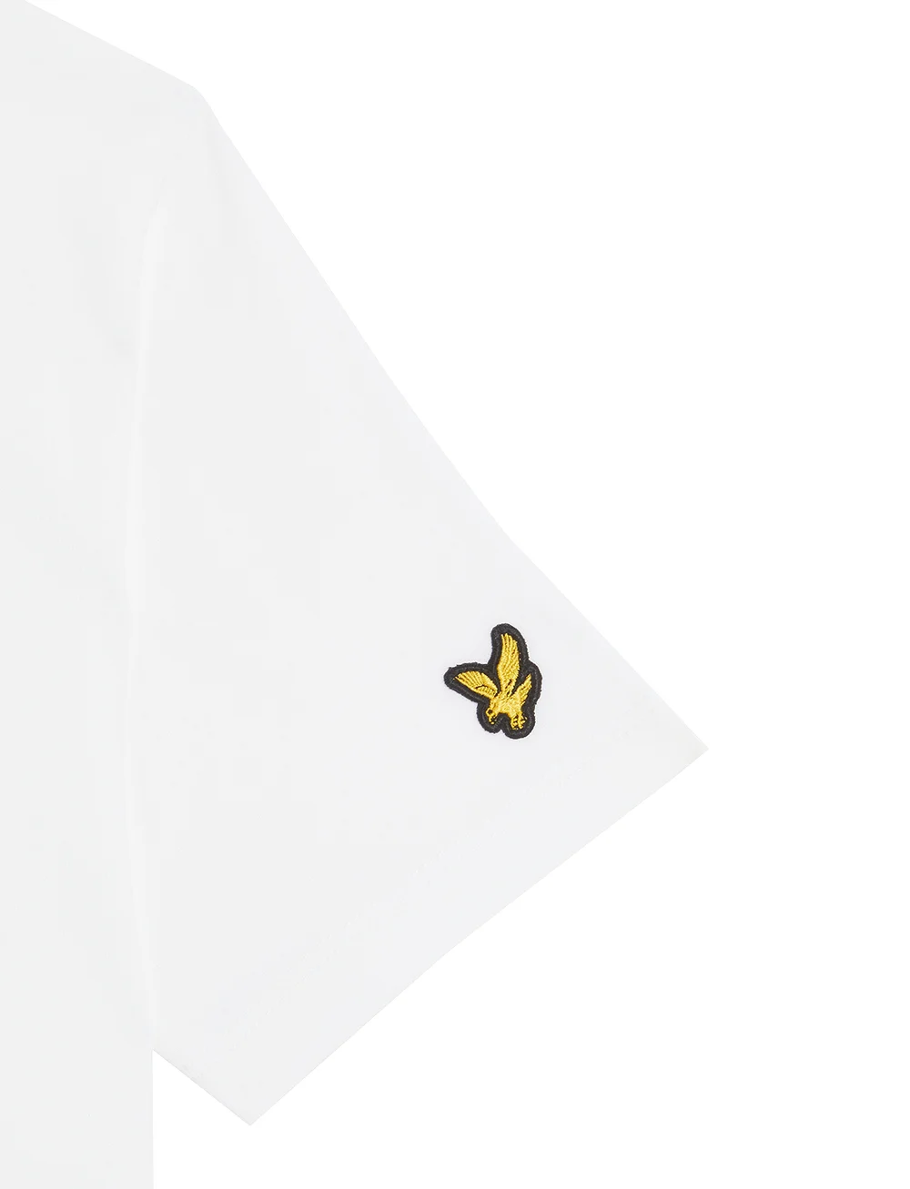 Lyle & Scott - Script Embroidered T-shirt - kortärmade t-shirts - 626 white - 2