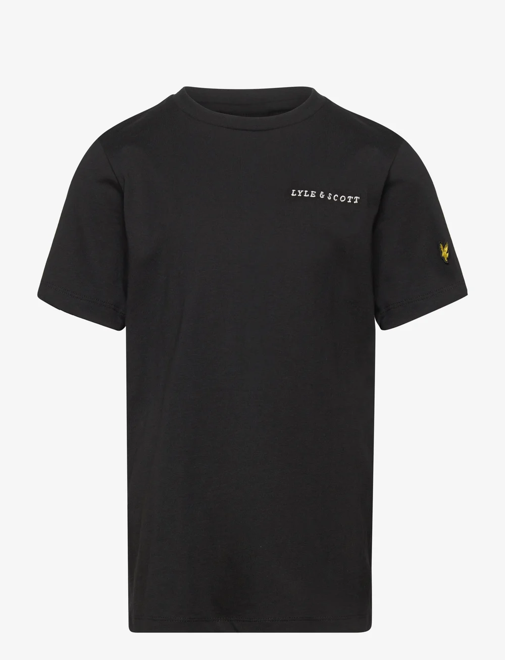 Lyle & Scott - Script Embroidered T-shirt - kurzärmelige - z865 jet black - 0