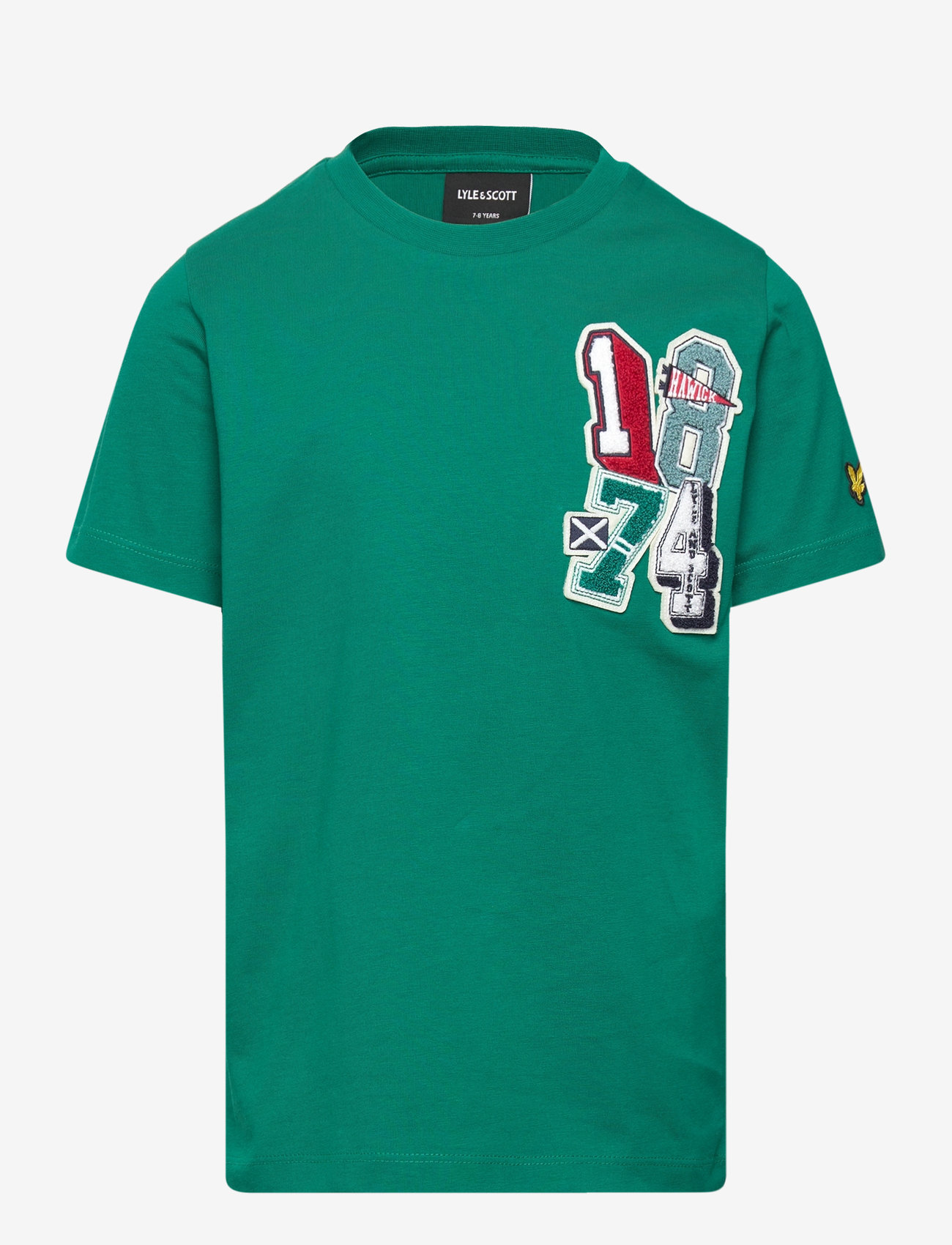 Lyle & Scott - 1874 Patch Graphic T-shirt - x154 court green - 0