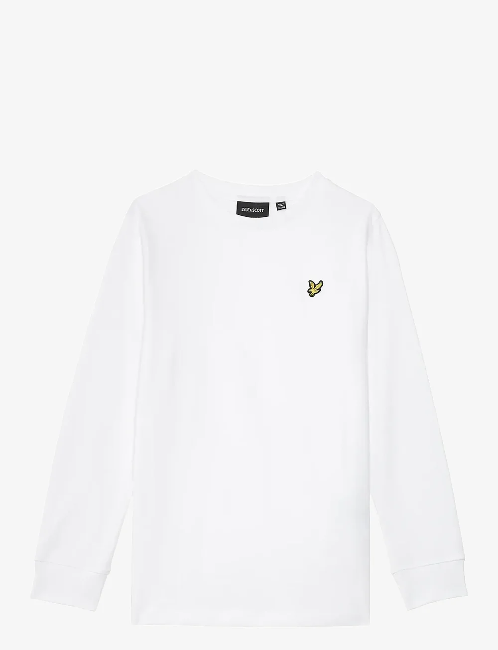 Lyle & Scott - Plain LS T-shirt - langærmede t-shirts - 626 white - 0