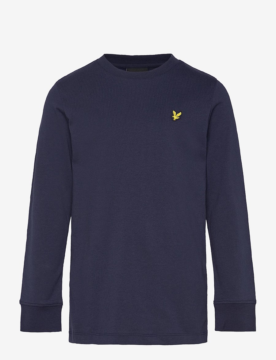 Lyle & Scott - Plain LS T-shirt - långärmade t-shirts - navy - 0