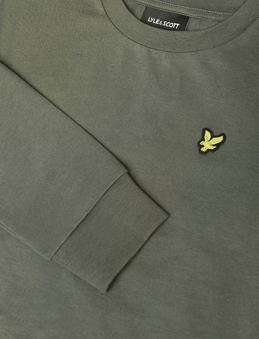 Lyle & Scott - Plain LS T-shirt - langærmede t-shirts - deep depths - 2