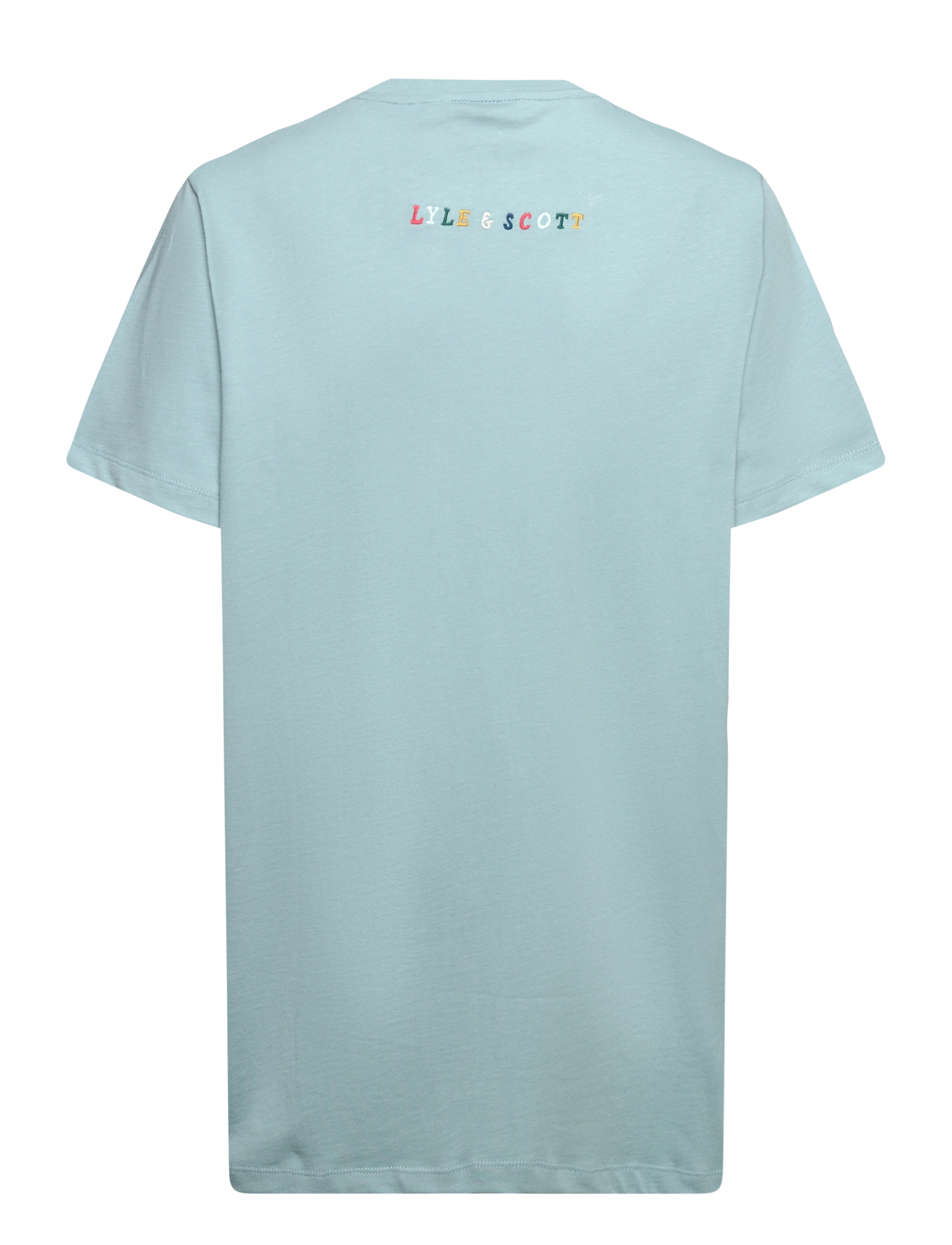 Lyle & Scott - Multi Colour Embroidery  T-shirt - blue smoke - 1