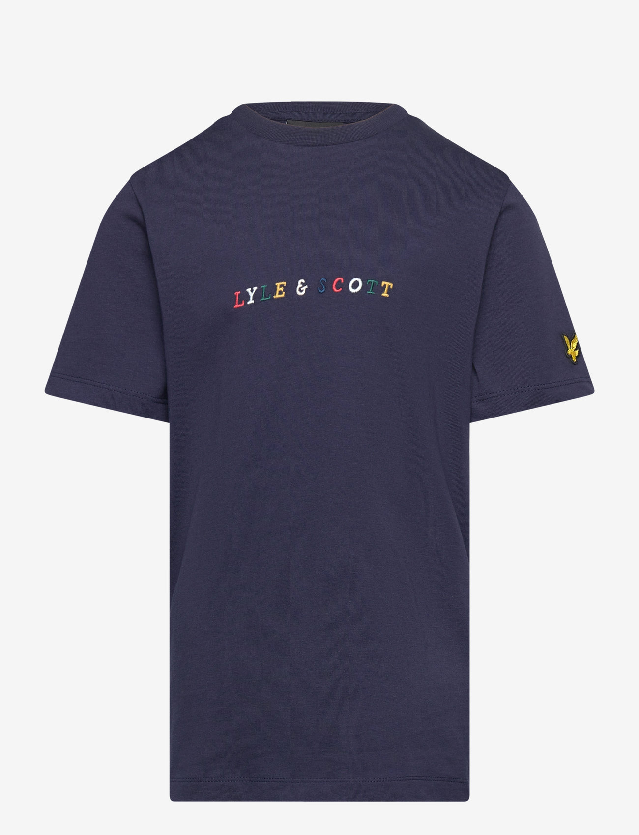 Lyle & Scott - Multi Colour Embroidery  T-shirt - navy - 0