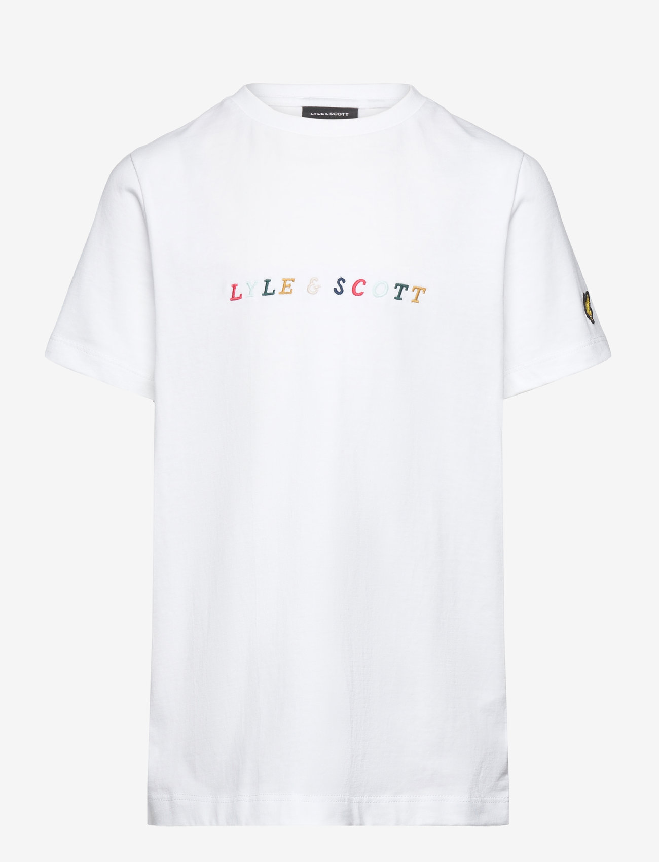 Lyle & Scott - Multi Colour Embroidery  T-shirt - white - 0