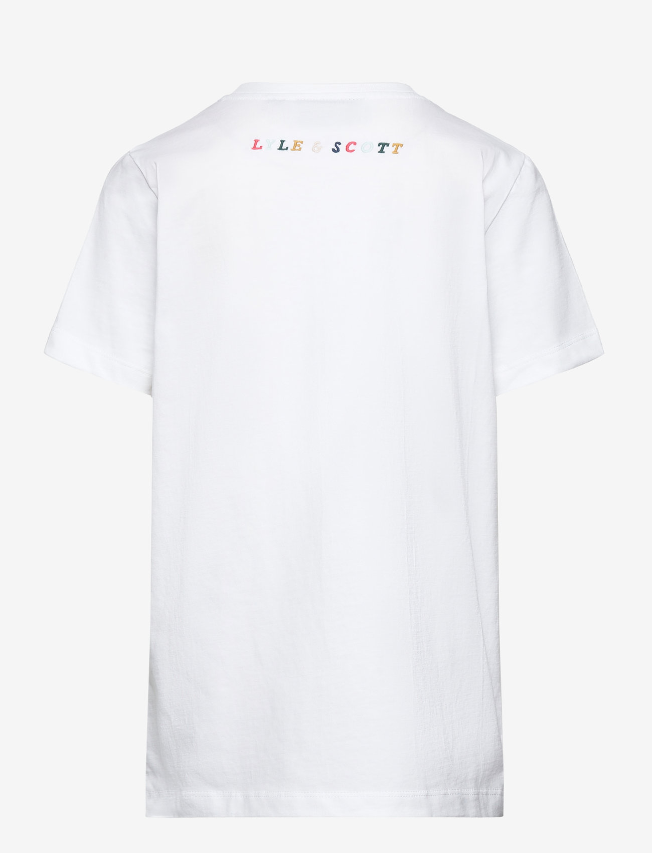 Lyle & Scott - Multi Colour Embroidery  T-shirt - white - 1