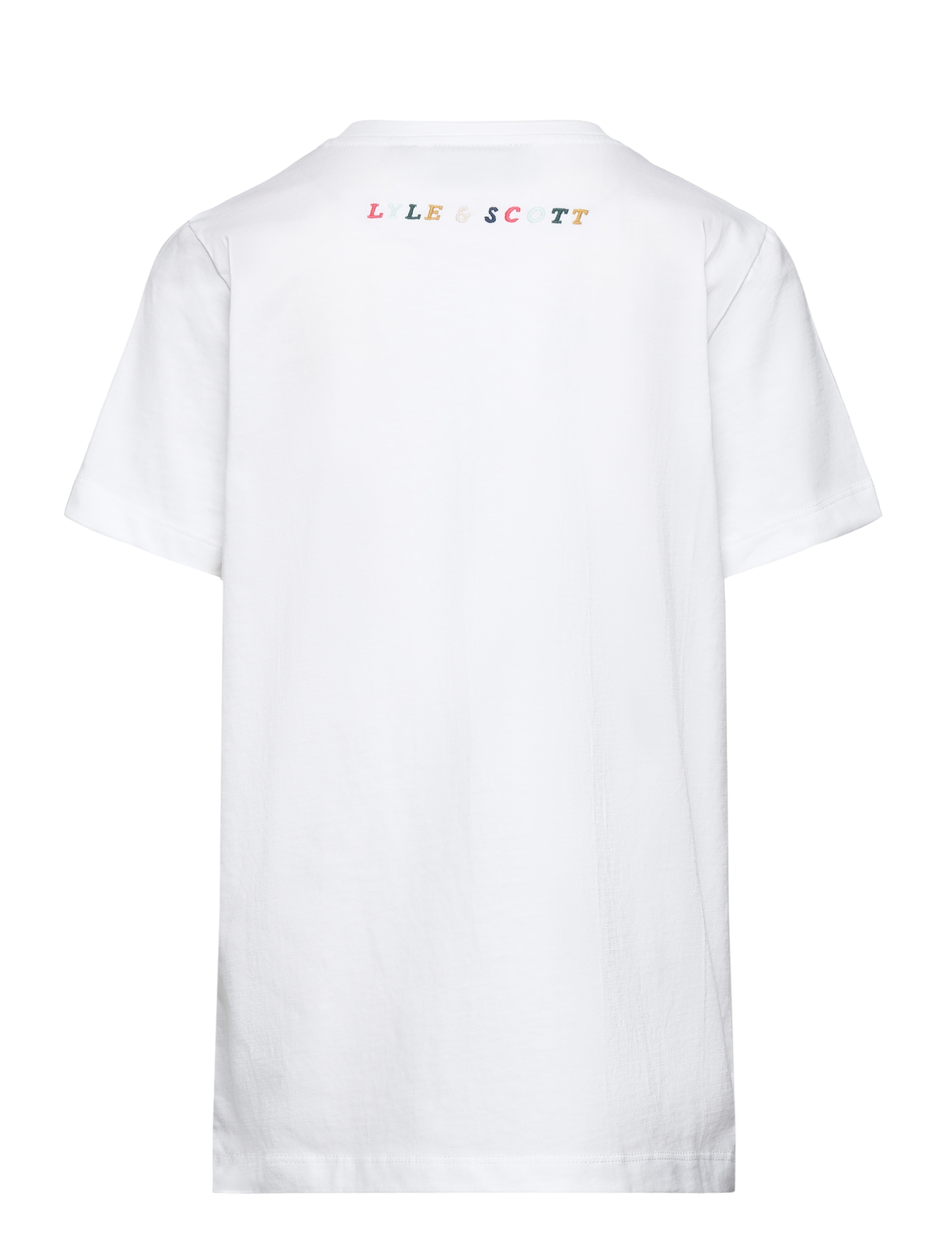 Lyle & Scott - Multi Colour Embroidery  T-shirt - white - 1