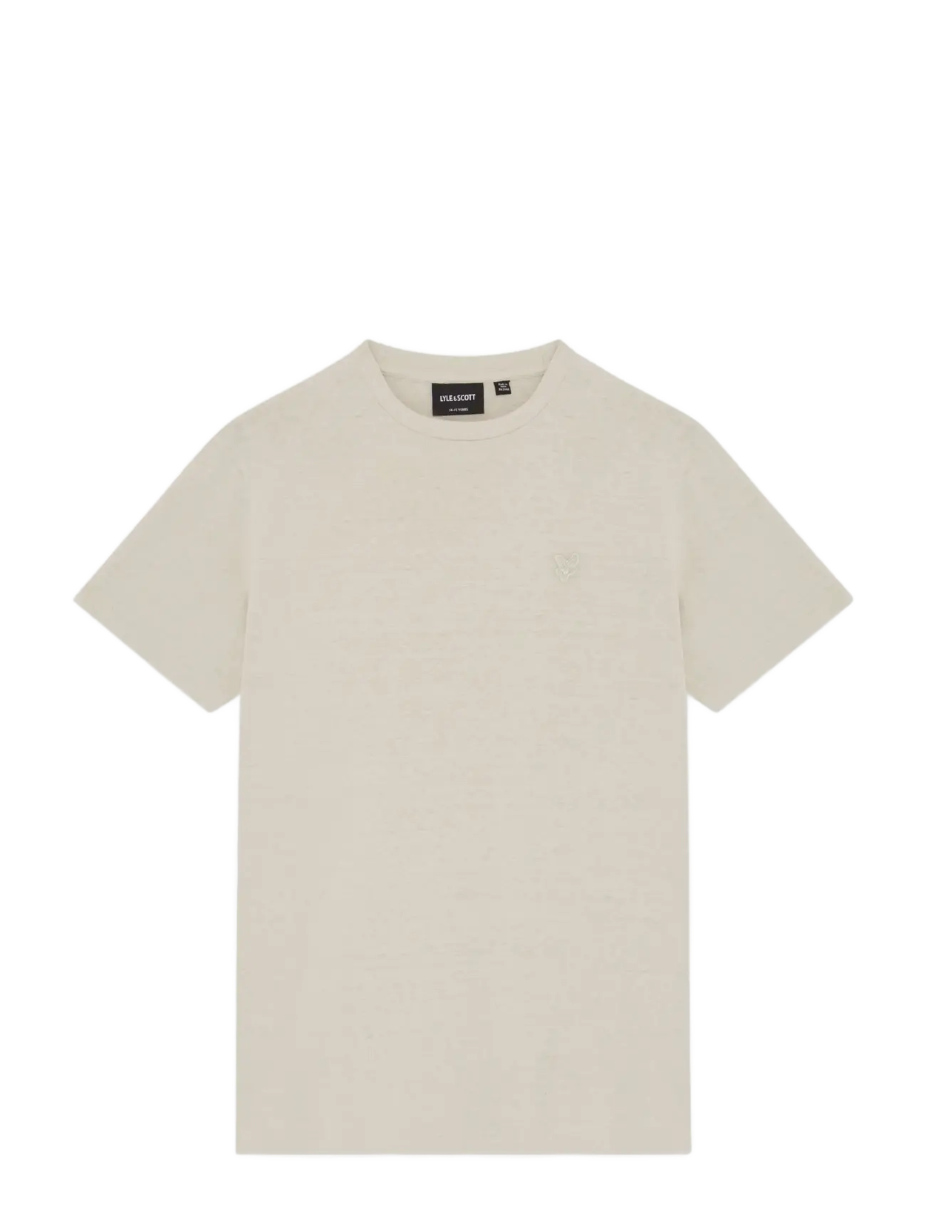 Lyle & Scott Linen Blend T-shirt - Riided - W870 COVE / beige