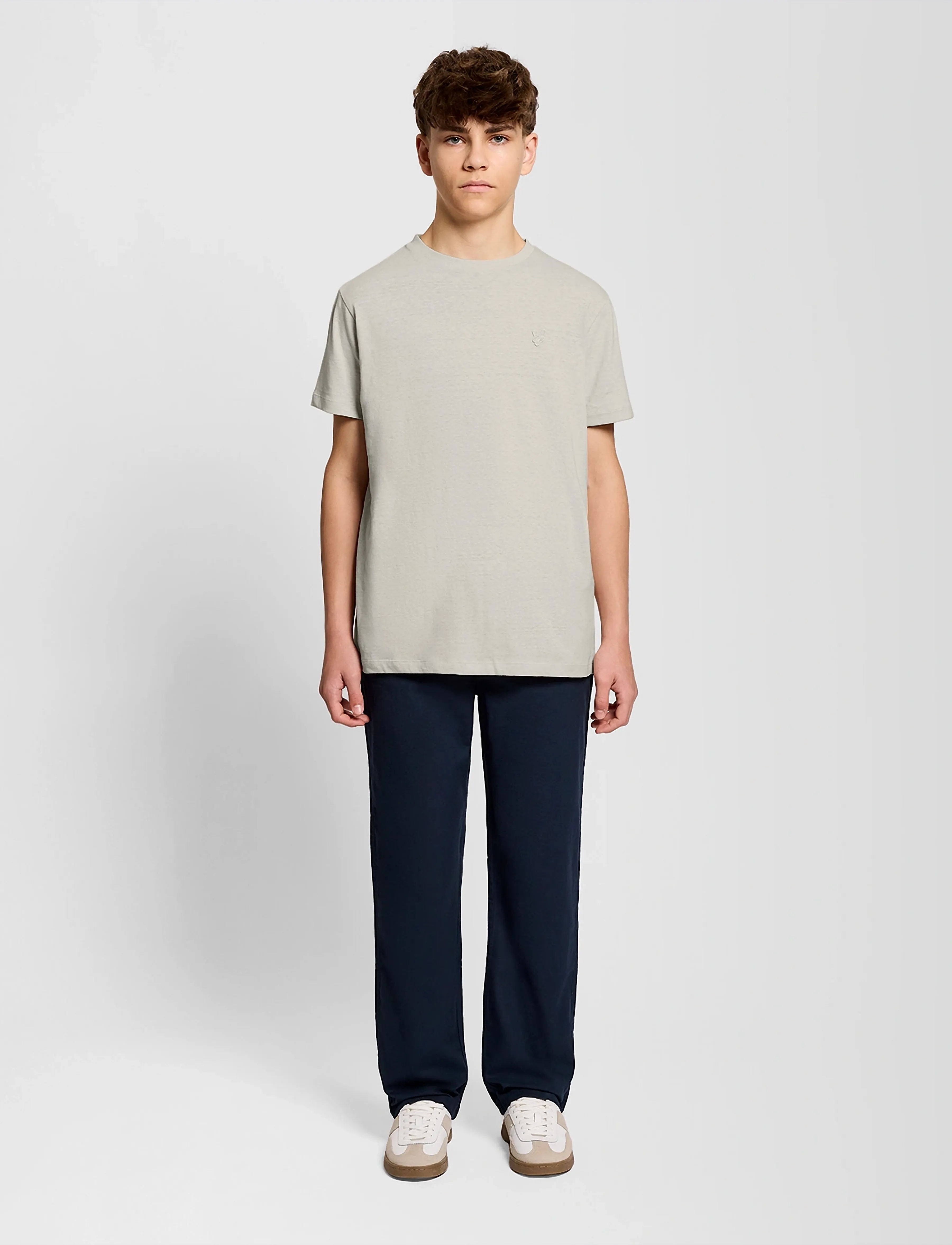Lyle & Scott - Linen Blend T-shirt - lühikeste varrukatega t-särgid - w870 cove - 2
