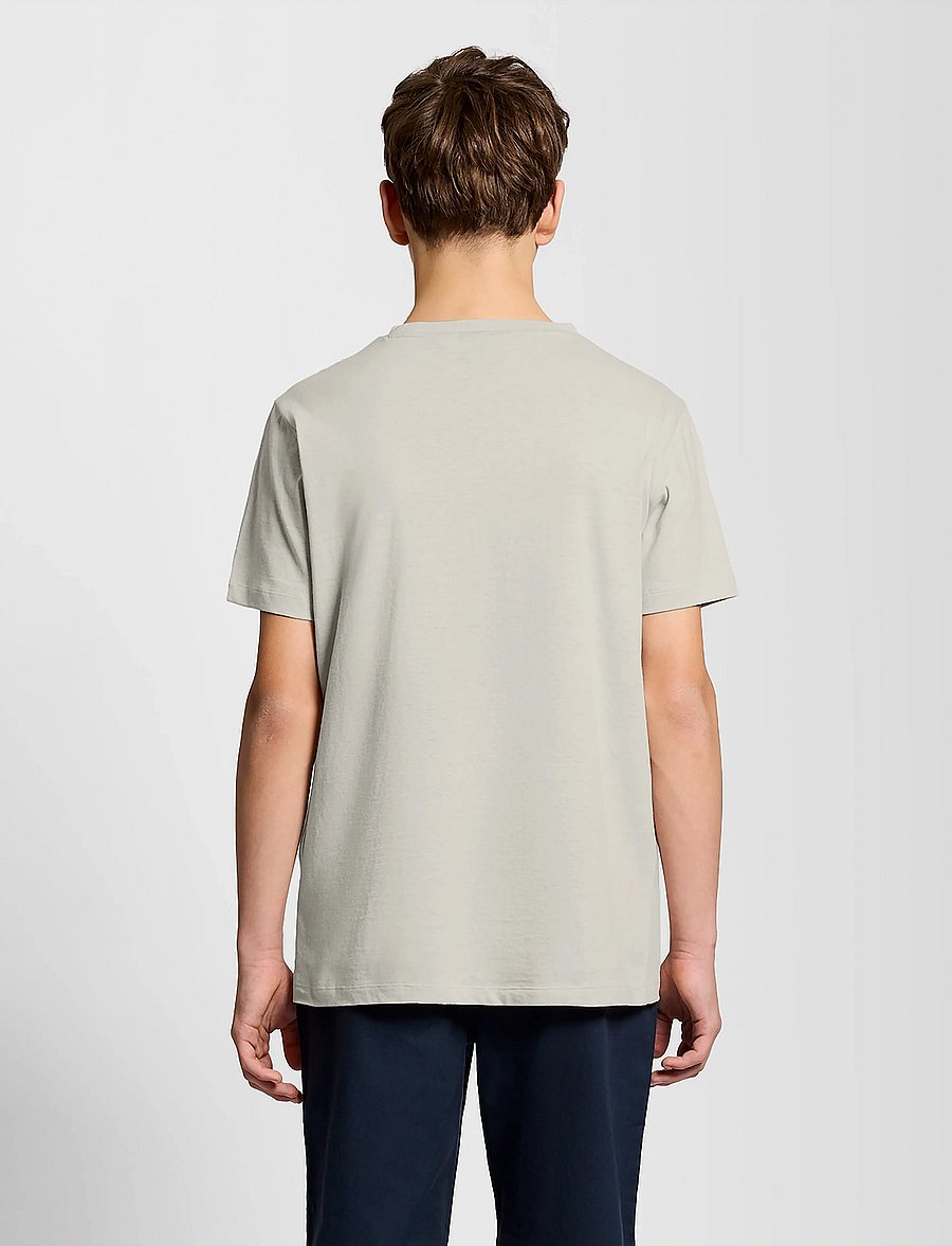 Lyle & Scott - Linen Blend T-shirt - kortærmede t-shirts - w870 cove - 3