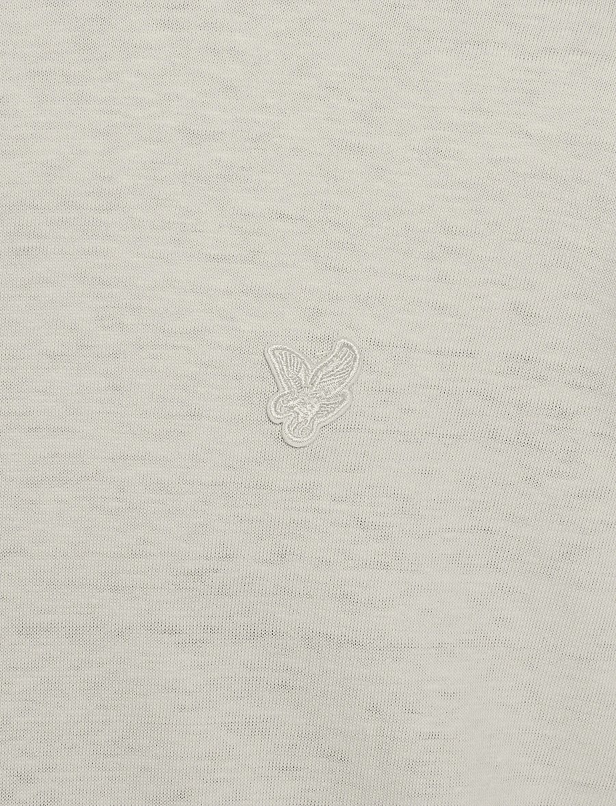 Lyle & Scott - Linen Blend T-shirt - kortærmede t-shirts - w870 cove - 5