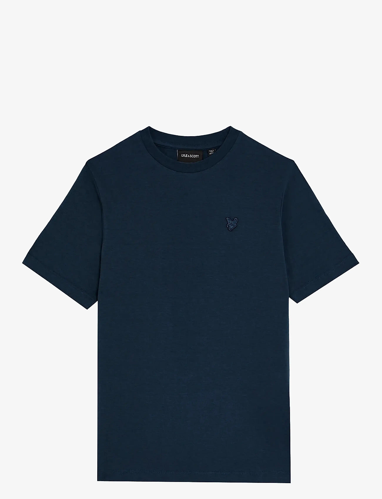 Lyle & Scott - Linen Blend T-shirt - kortærmede t-shirts - z271 dark navy - 1