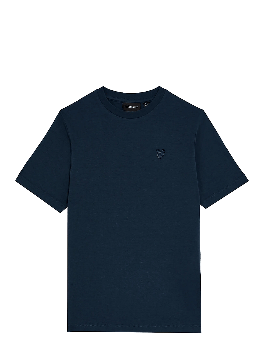Lyle & Scott - Linen Blend T-shirt - kurzärmelige - z271 dark navy - 1
