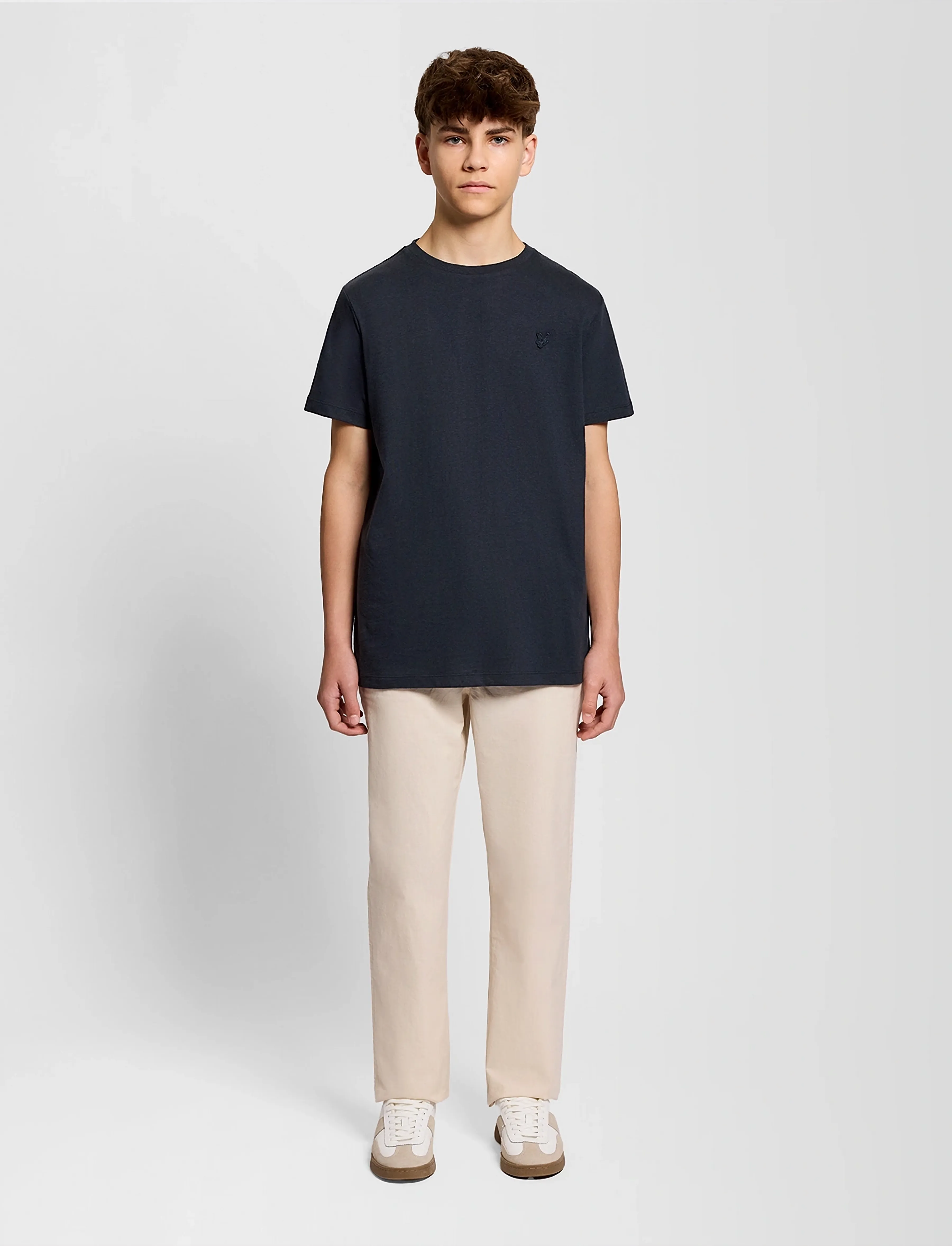 Lyle & Scott - Linen Blend T-shirt - lühikeste varrukatega t-särgid - z271 dark navy - 2