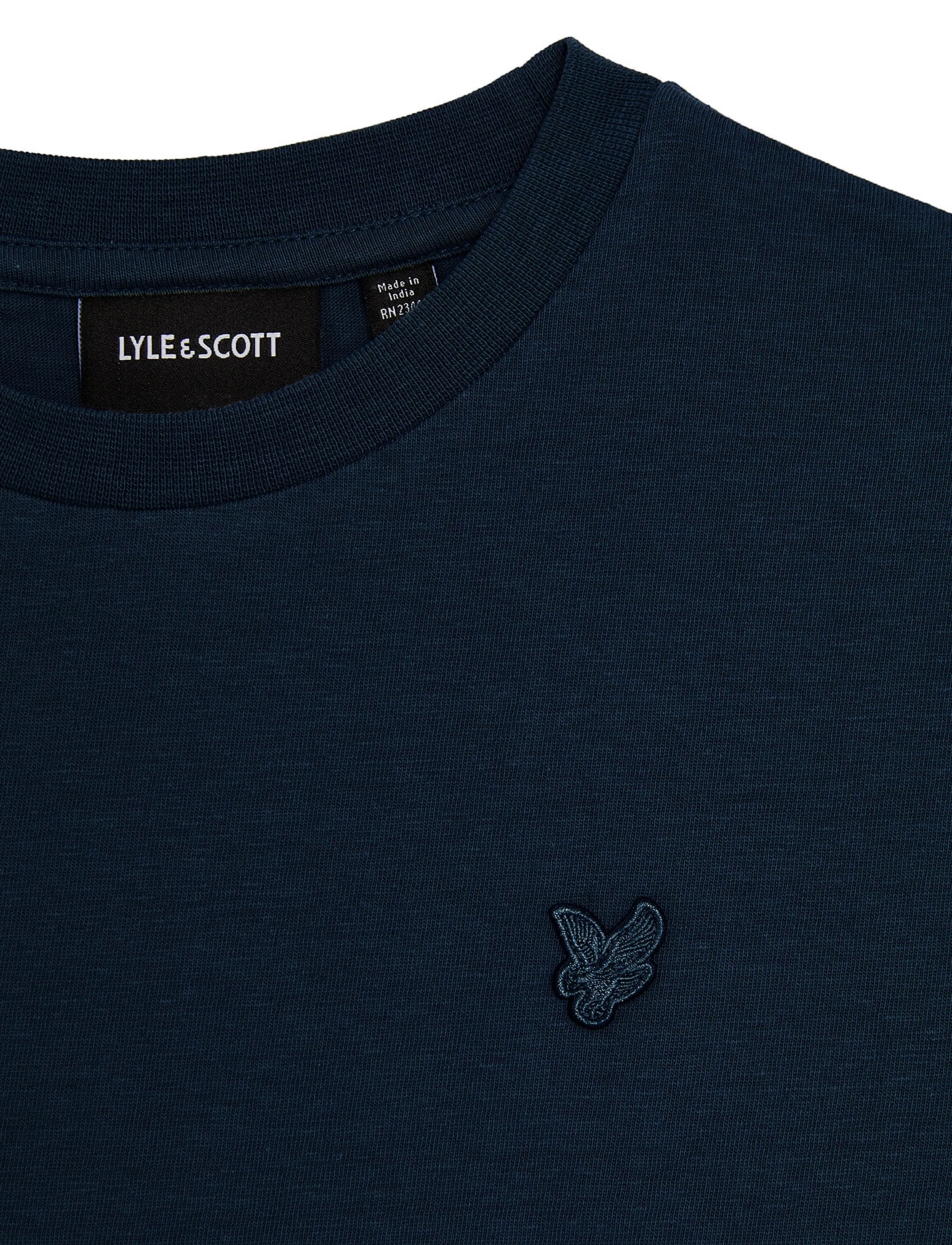 Lyle & Scott - Linen Blend T-shirt - lühikeste varrukatega t-särgid - z271 dark navy - 5