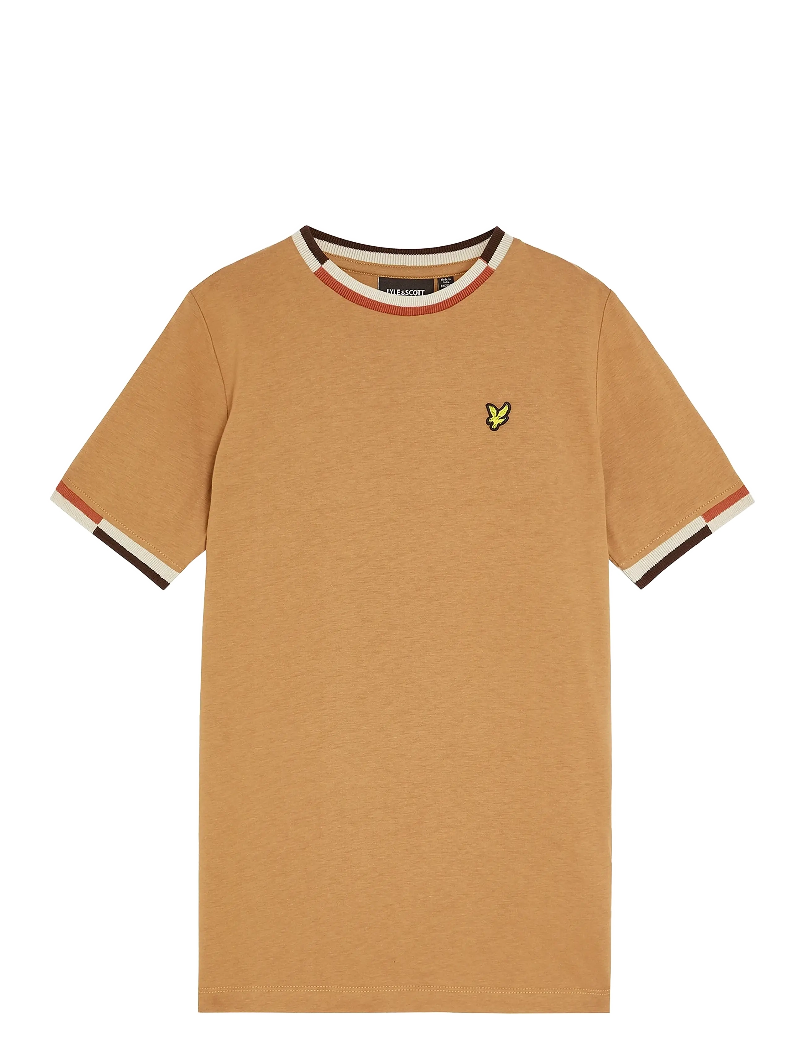 LYLE & SCOTT Multi Rib T-Shirt Beige - 10-11 - Kinder