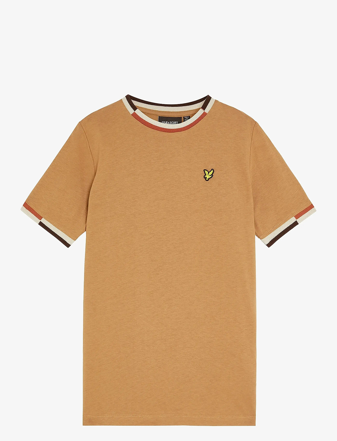 Lyle & Scott - Multi Rib T-shirt - lühikeste varrukatega t-särgid - x851 tigers eye - 0