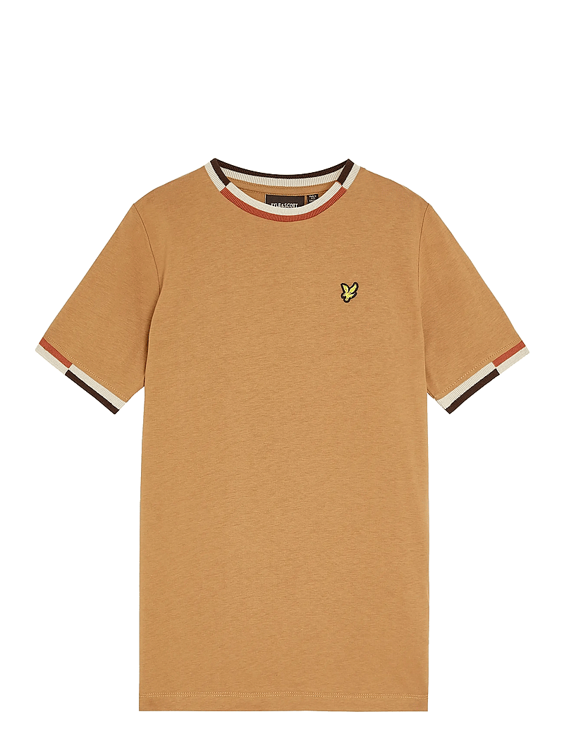 Lyle & Scott - Multi Rib T-shirt - lühikeste varrukatega t-särgid - x851 tigers eye - 0