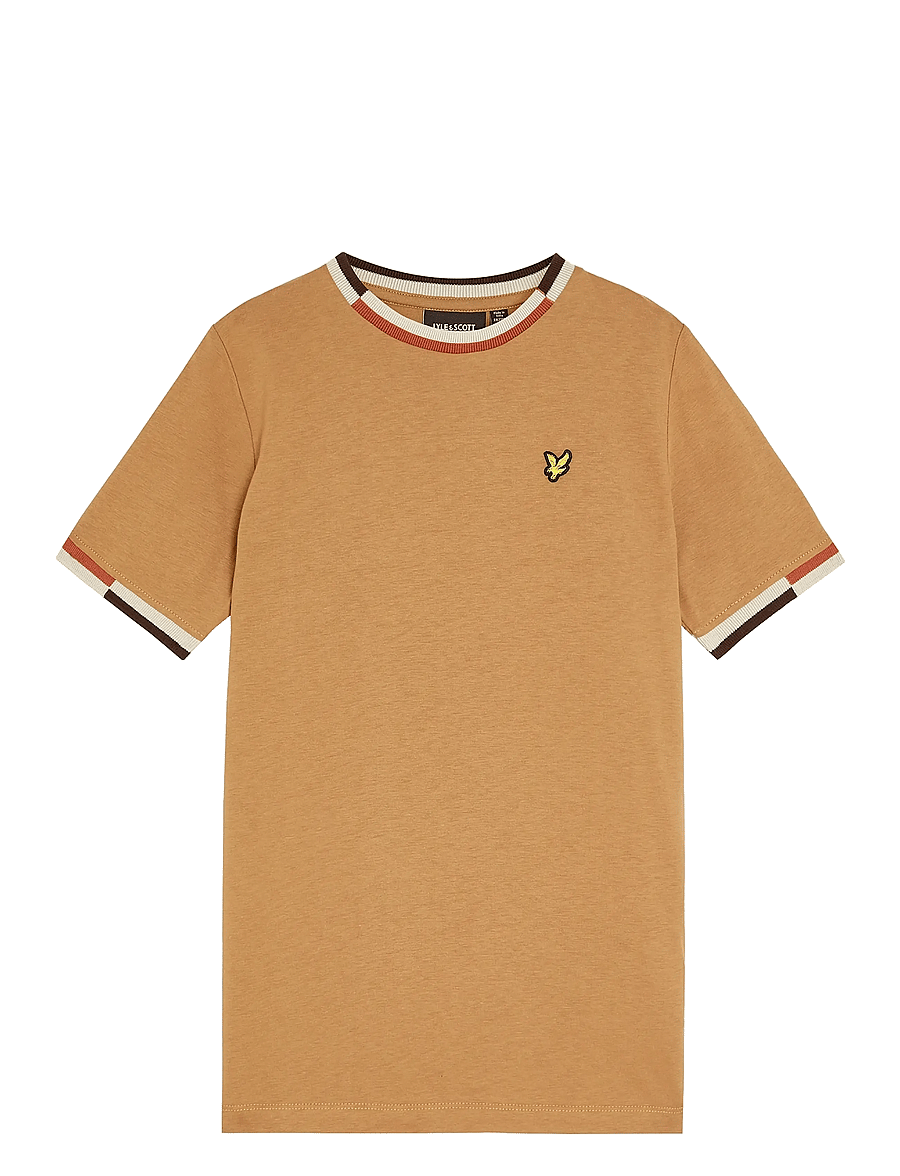 Lyle & Scott - Multi Rib T-shirt - t-shirts à manches courtes - x851 tigers eye - 0