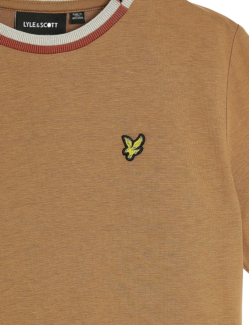 Lyle & Scott - Multi Rib T-shirt - lühikeste varrukatega t-särgid - x851 tigers eye - 2