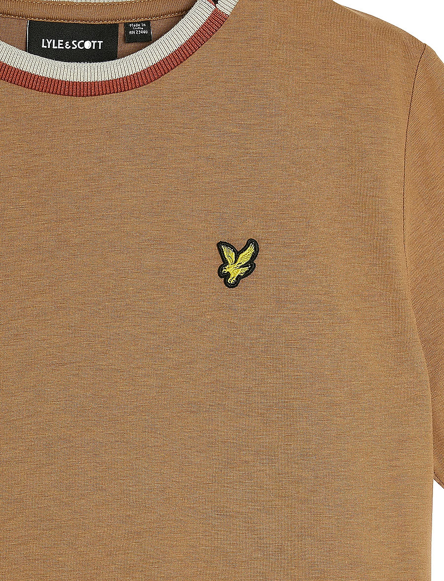 Lyle & Scott - Multi Rib T-shirt - t-shirts à manches courtes - x851 tigers eye - 2
