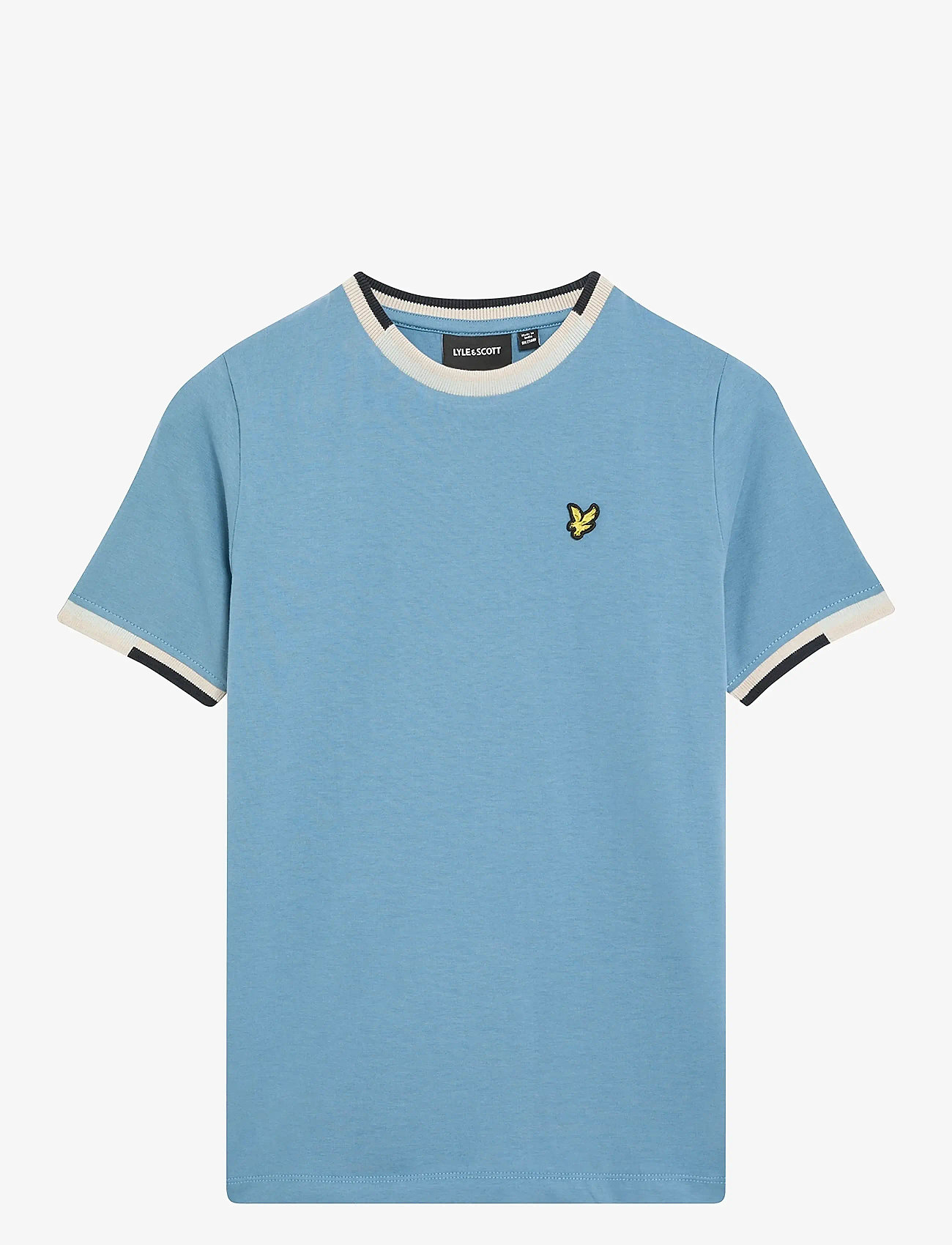 Lyle & Scott - Multi Rib T-shirt - kortärmade t-shirts - x861 ocean sky - 0