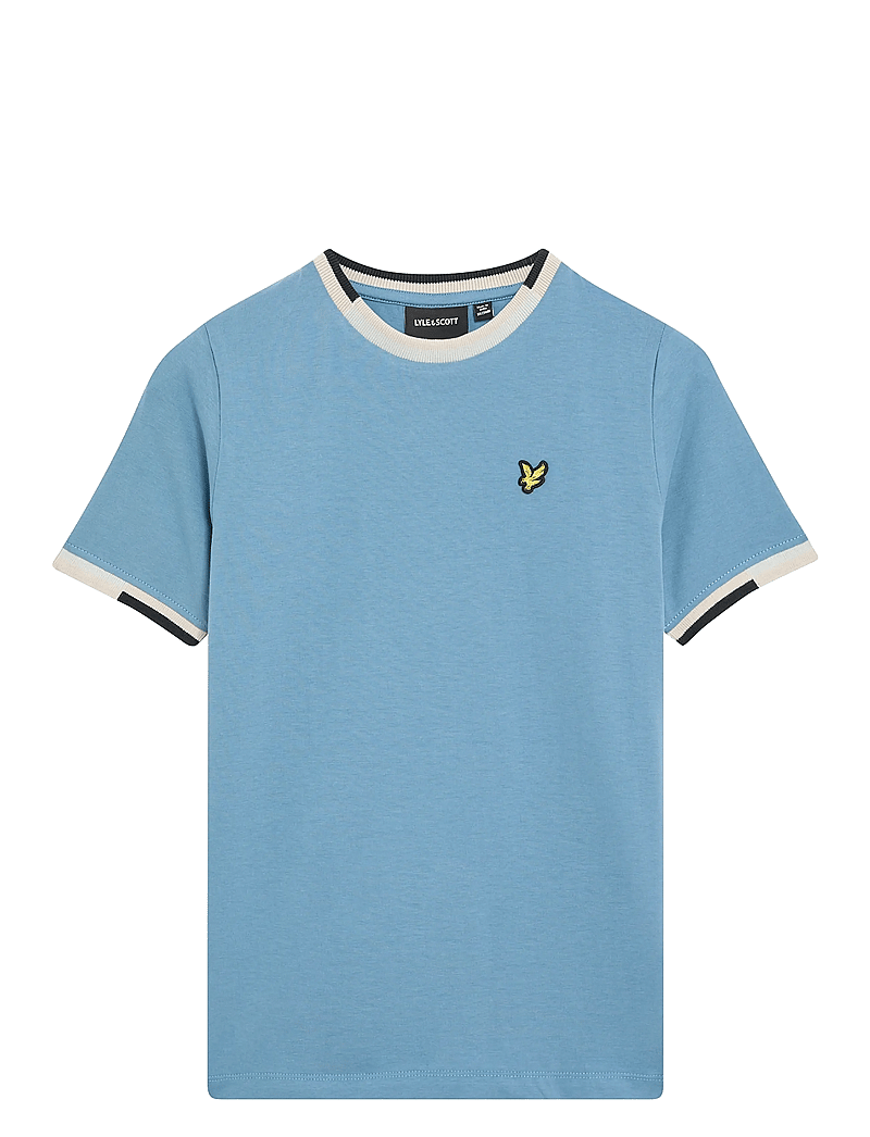 Lyle & Scott - Multi Rib T-shirt - kortärmade t-shirts - x861 ocean sky - 0