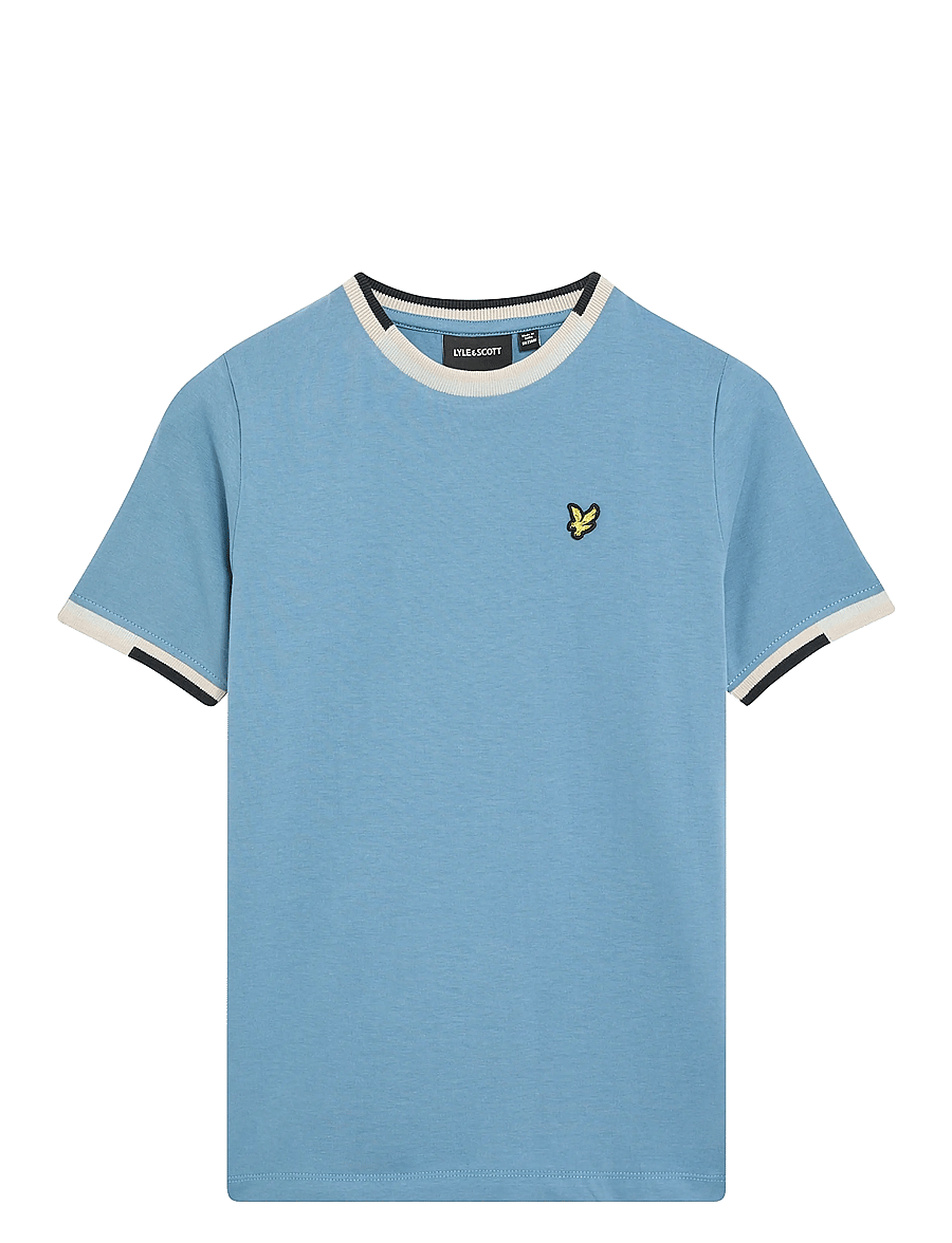 Lyle & Scott - Multi Rib T-shirt - kurzärmelige - x861 ocean sky - 0