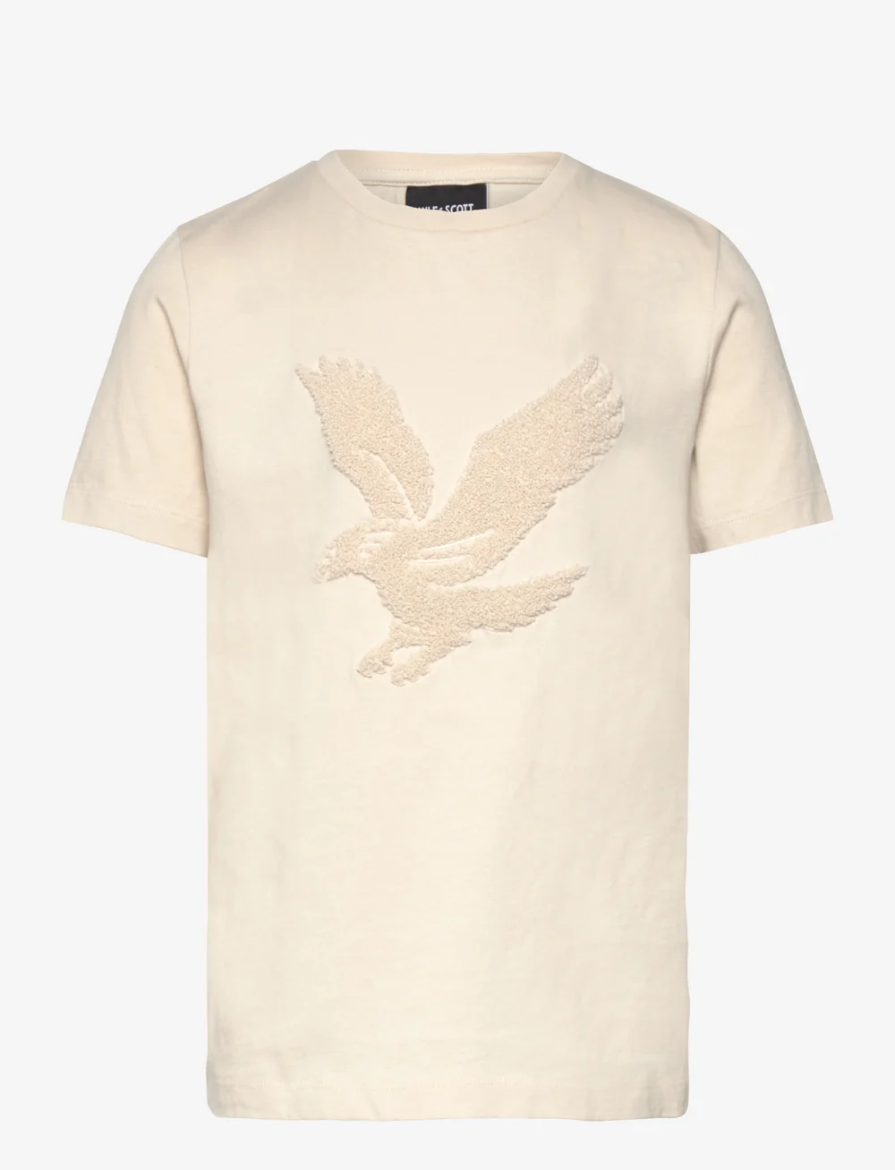 Lyle & Scott - Towelling Eagle T-shirt - kortærmede t-shirts - w503 putty - 0