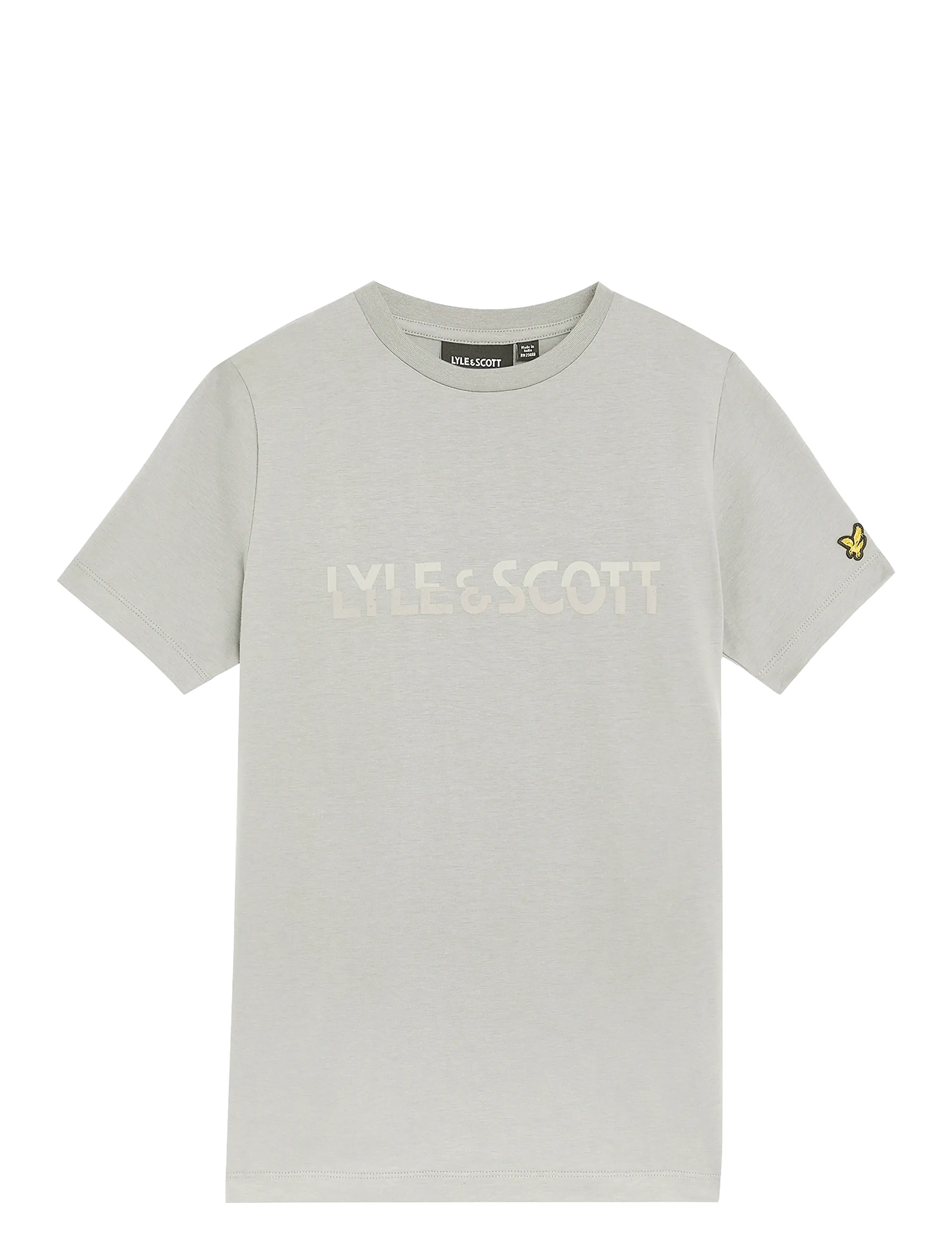 Lyle & Scott Print T-Shirt, 15-16, T-shirts, Grau - Short-sleeved, Kinder