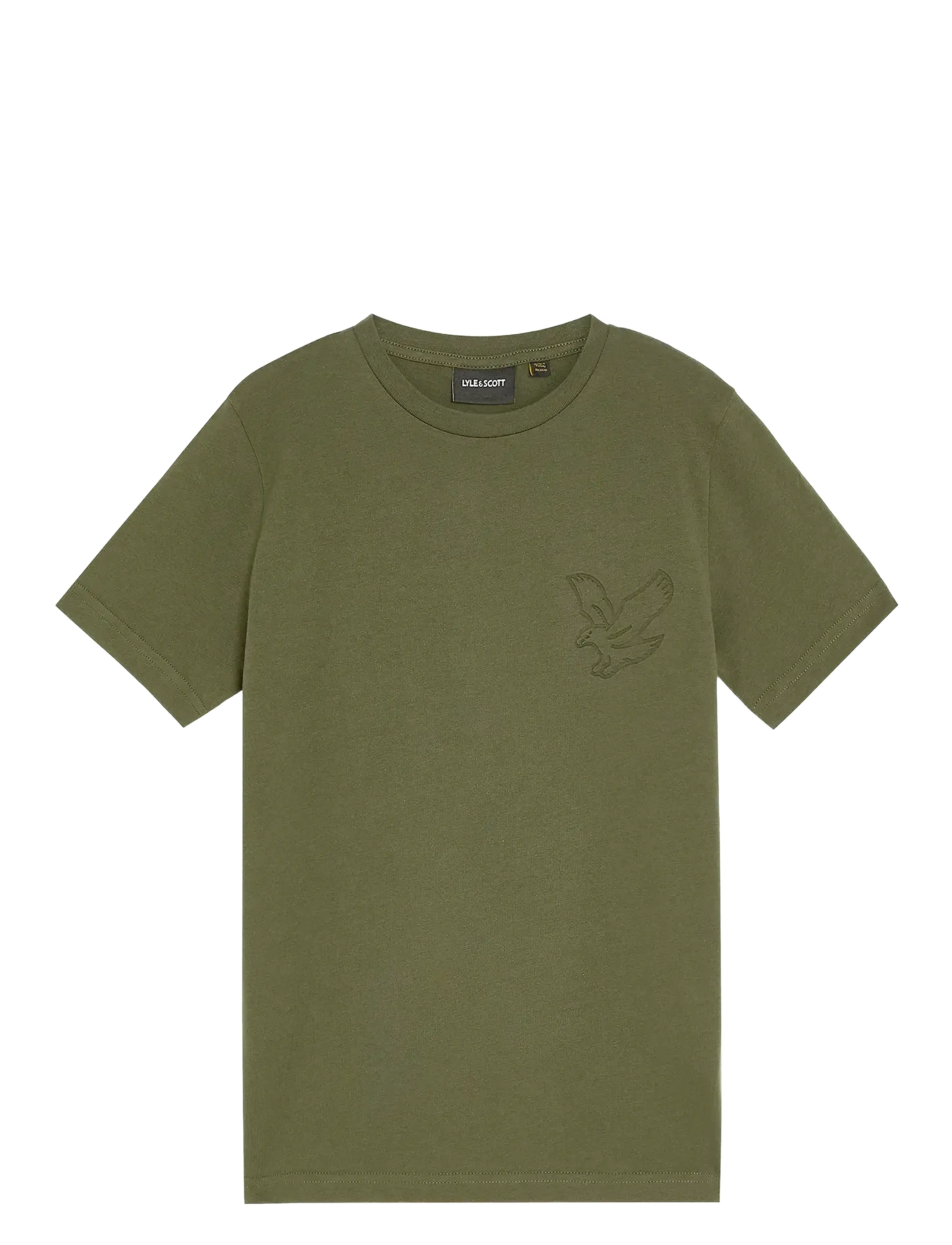 LYLE & SCOTT Embossed Eagle T-Shirt Grün - 122-128 - Kinder