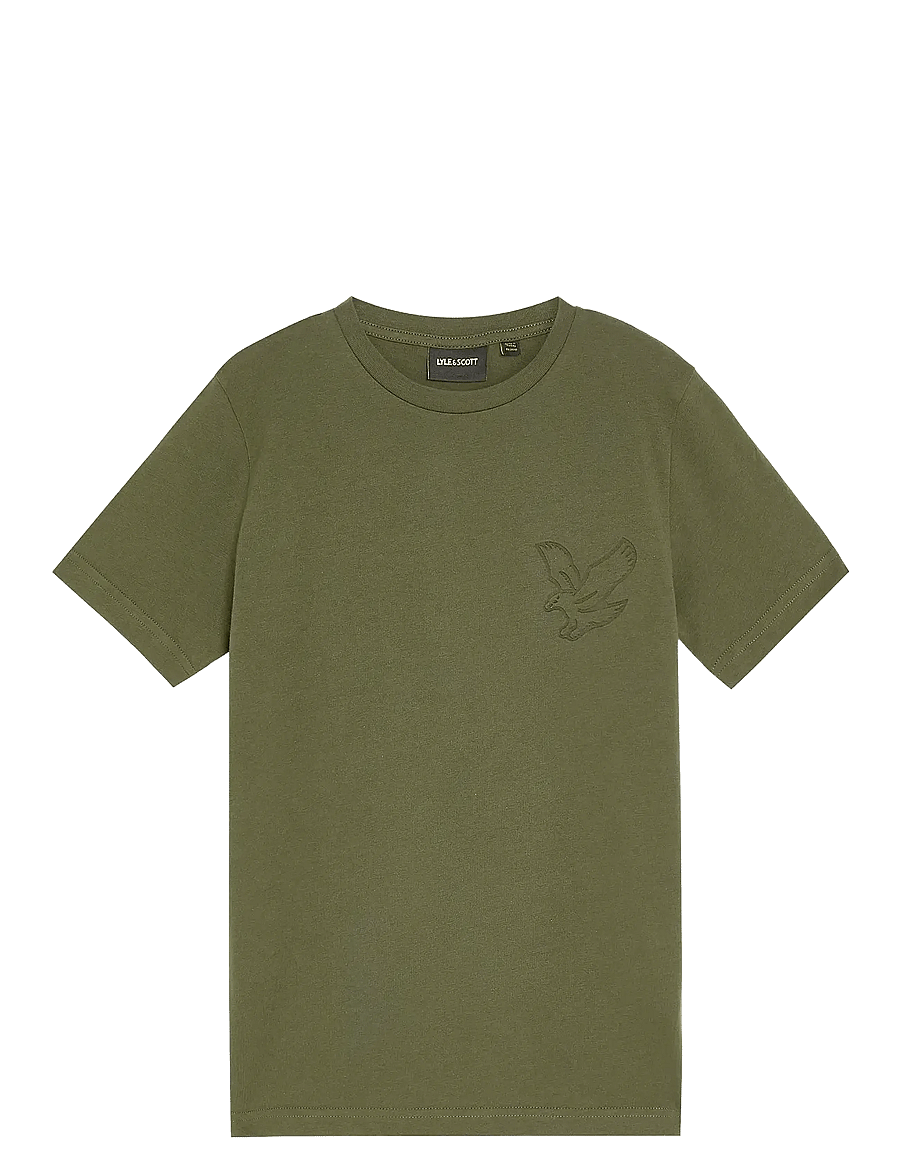 Lyle & Scott - Embossed Eagle T-shirt - kortærmede t-shirts - x848 deep depths - 1