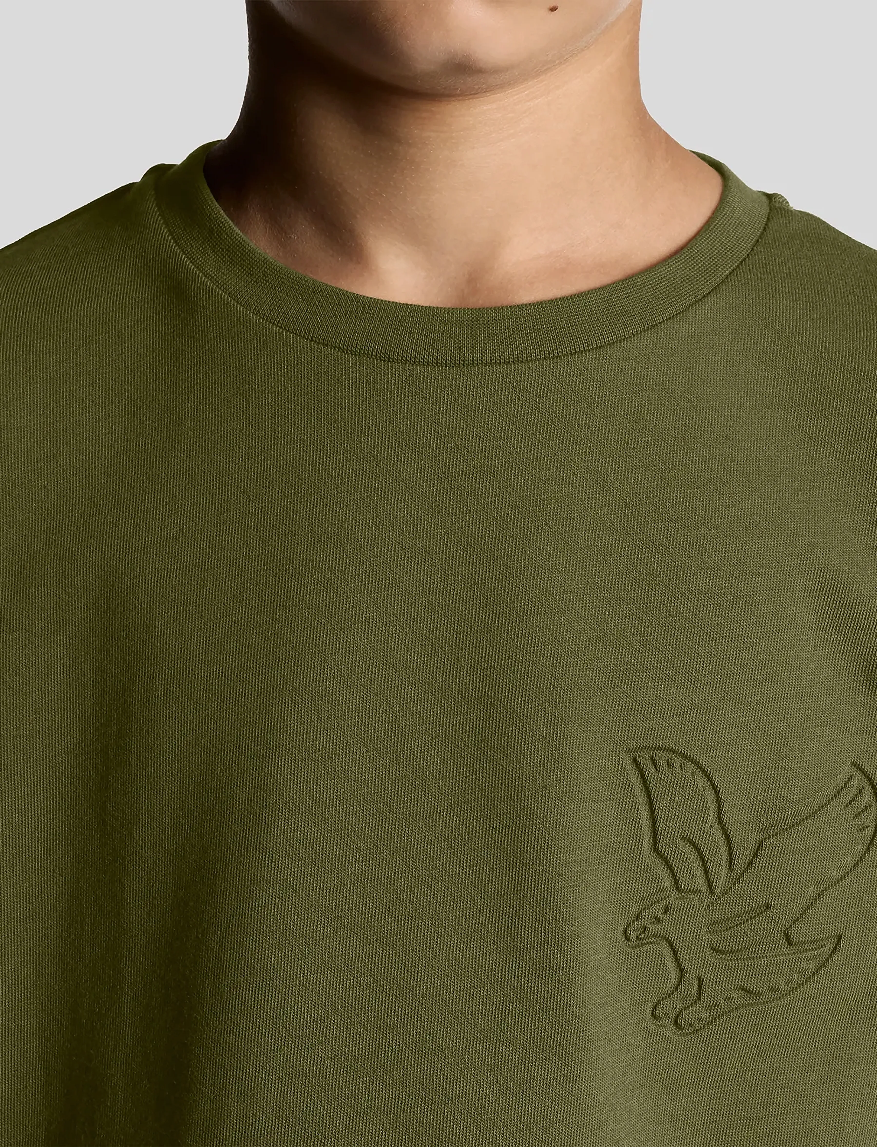 Lyle & Scott - Embossed Eagle  T-shirt - short-sleeved t-shirts - x848 deep depths - 4