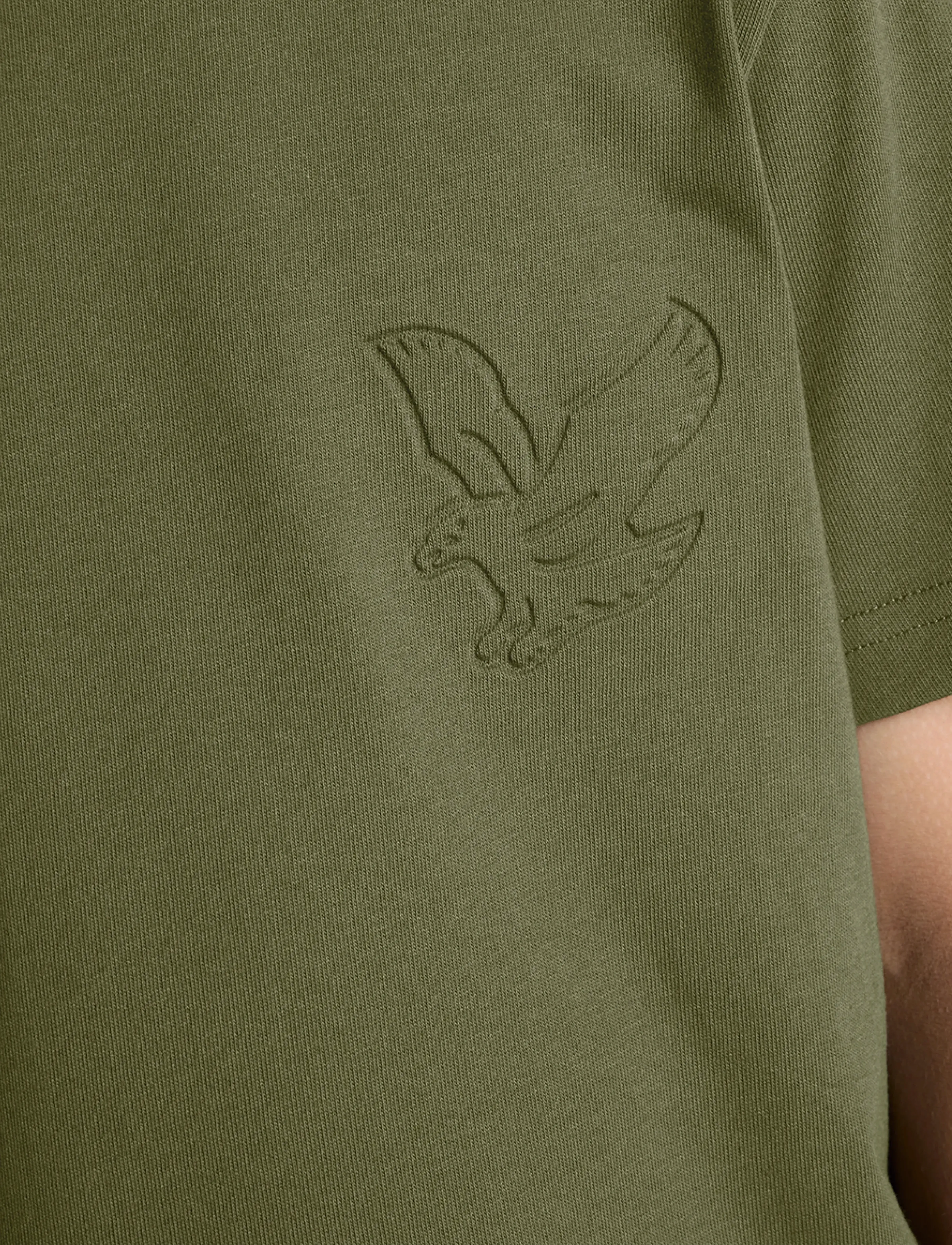 Lyle & Scott - Embossed Eagle  T-shirt - short-sleeved t-shirts - x848 deep depths - 5