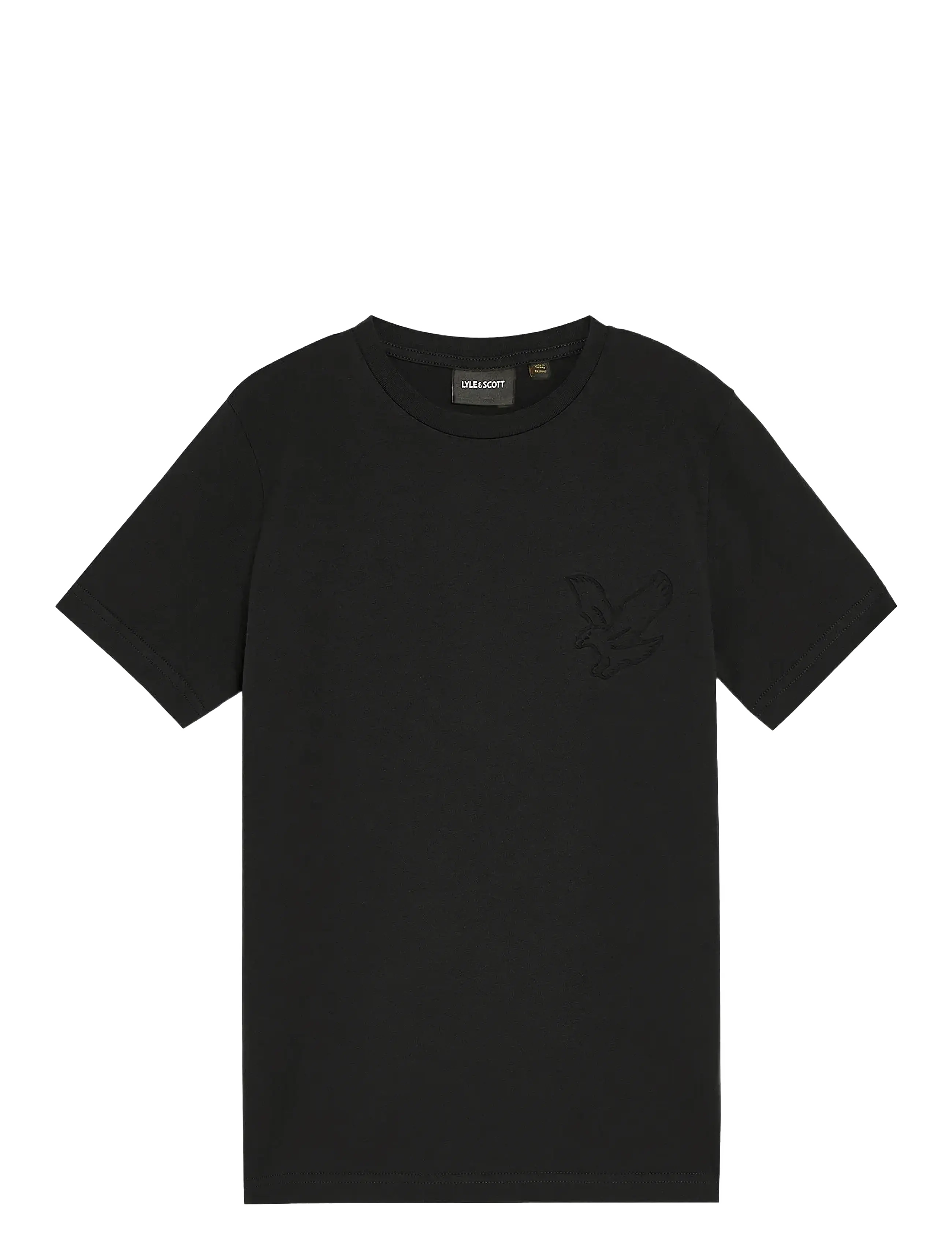 LYLE & SCOTT Embossed Eagle T-Shirt Schwarz - 110-116 - Kinder