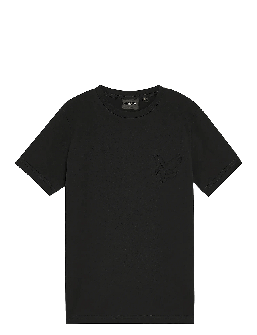 Lyle & Scott - Embossed Eagle T-shirt - kortærmede t-shirts - z865 jet black - 0