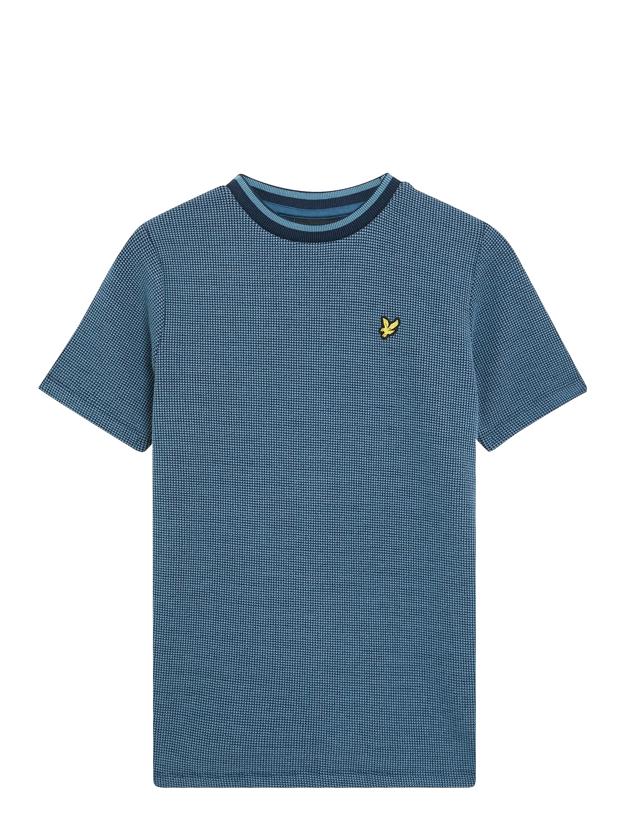 Two Tone Waffle T-shirt - Z271 DARK NAVY