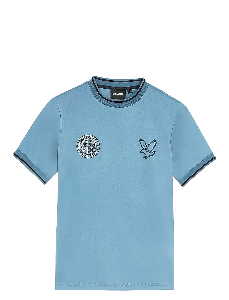 Lyle & Scott - Football T-shirt - kortärmade t-shirts - x861 ocean sky - 0