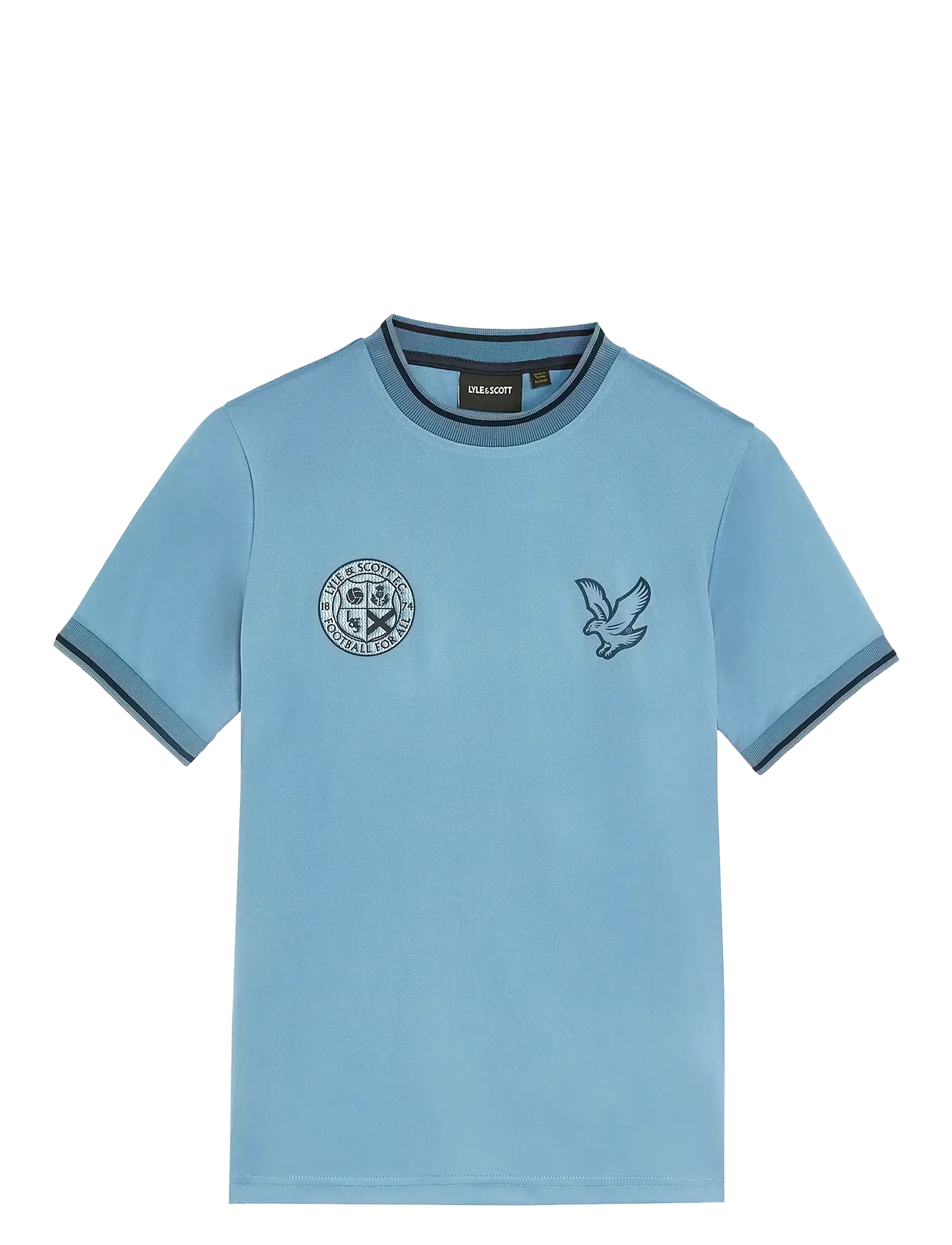 Lyle & Scott Football T-shirt - Overdele - X861 OCEAN SKY / blue