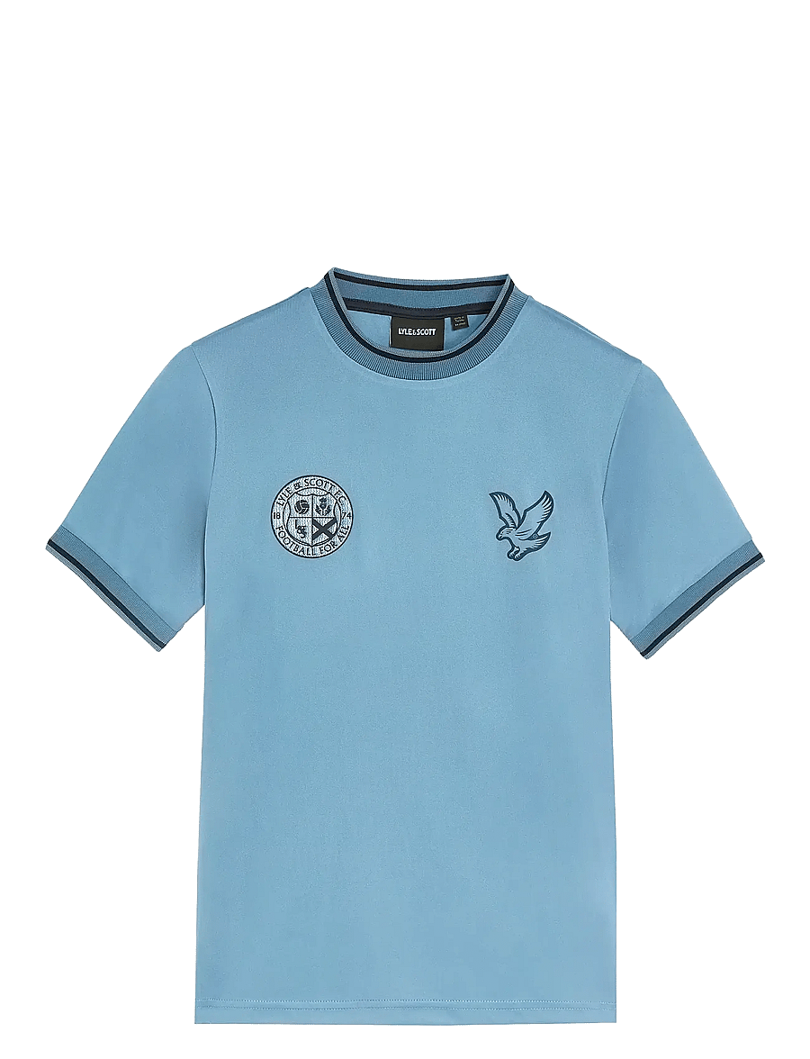 Lyle & Scott - Football T-shirt - kurzärmelige - x861 ocean sky - 0