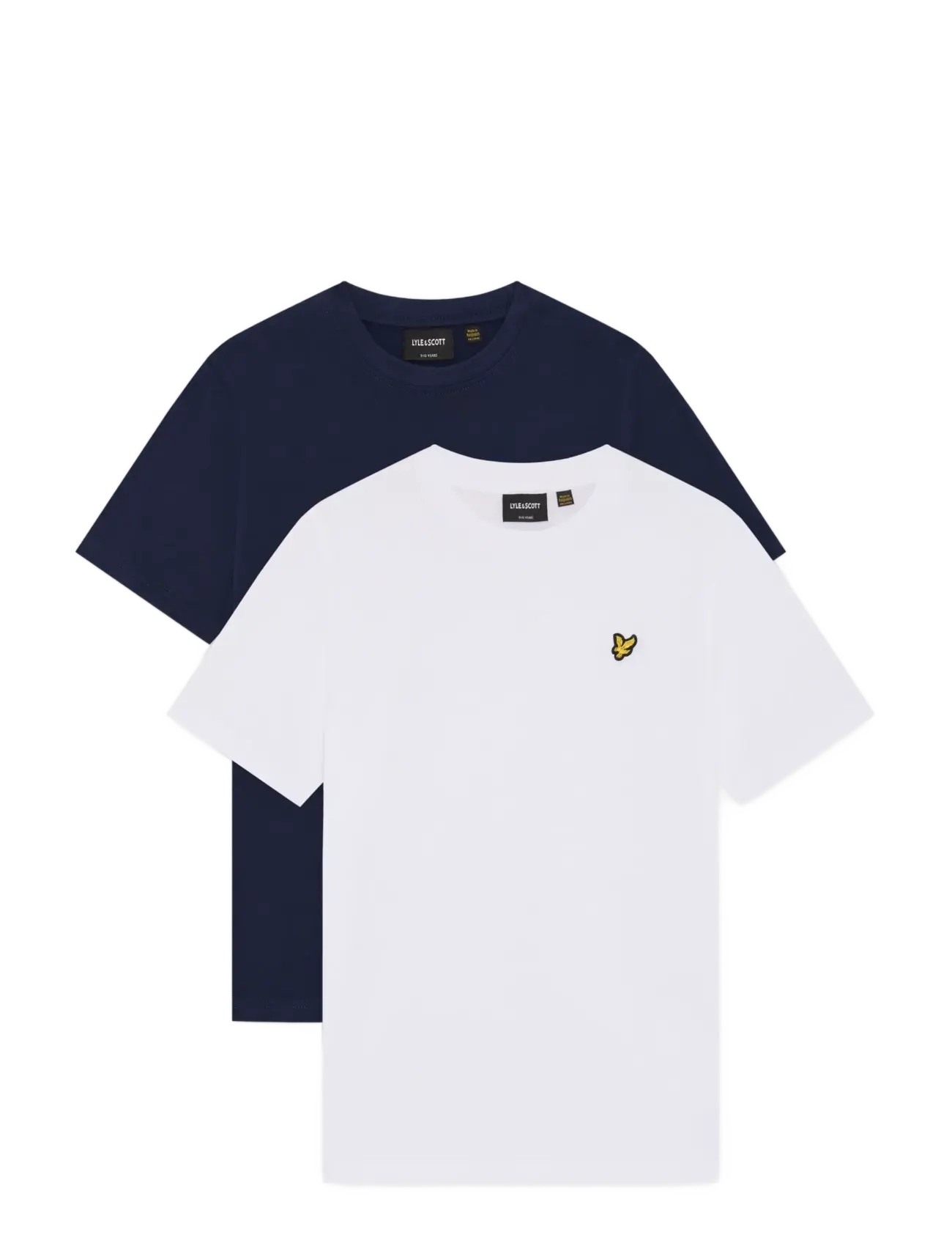 Lyle & Scott 2-Pack Plain T-Shirt - Toppar & T-shirts - W190 NAVY/ WHITE / white