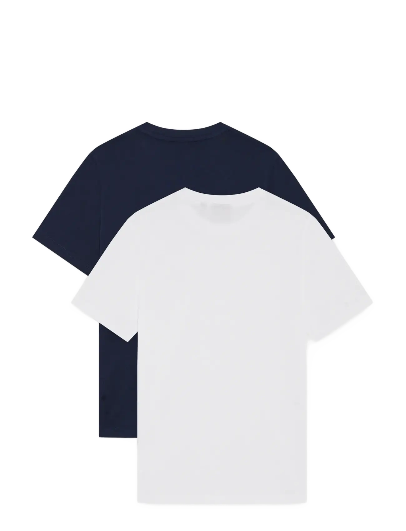 Lyle & Scott - 2-Pack Plain T-Shirt - kurzärmelige - w190 navy/ white - 1