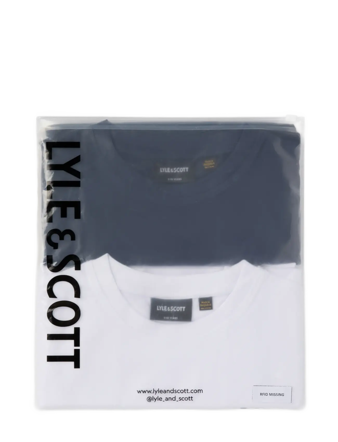 Lyle & Scott - 2-Pack Plain T-Shirt - kurzärmelige - w190 navy/ white - 2