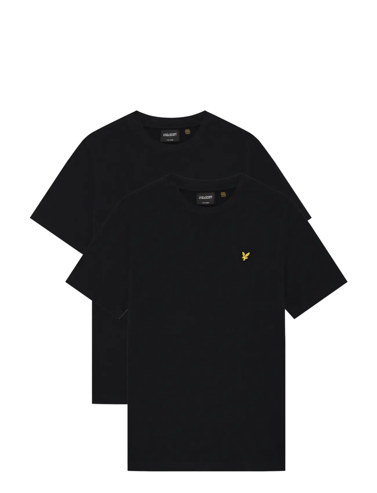 Lyle & Scott 2-Pack Plain T-Shirt - Lyle & Scott - Z865 JET BLACK / black