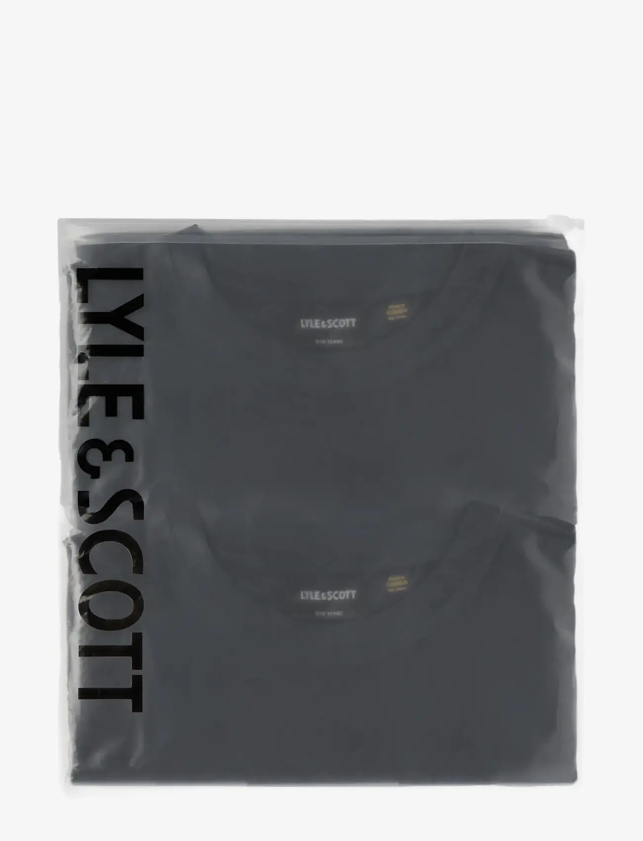 Lyle & Scott - 2-Pack Plain T-Shirt - kurzärmelige - z865 jet black - 2